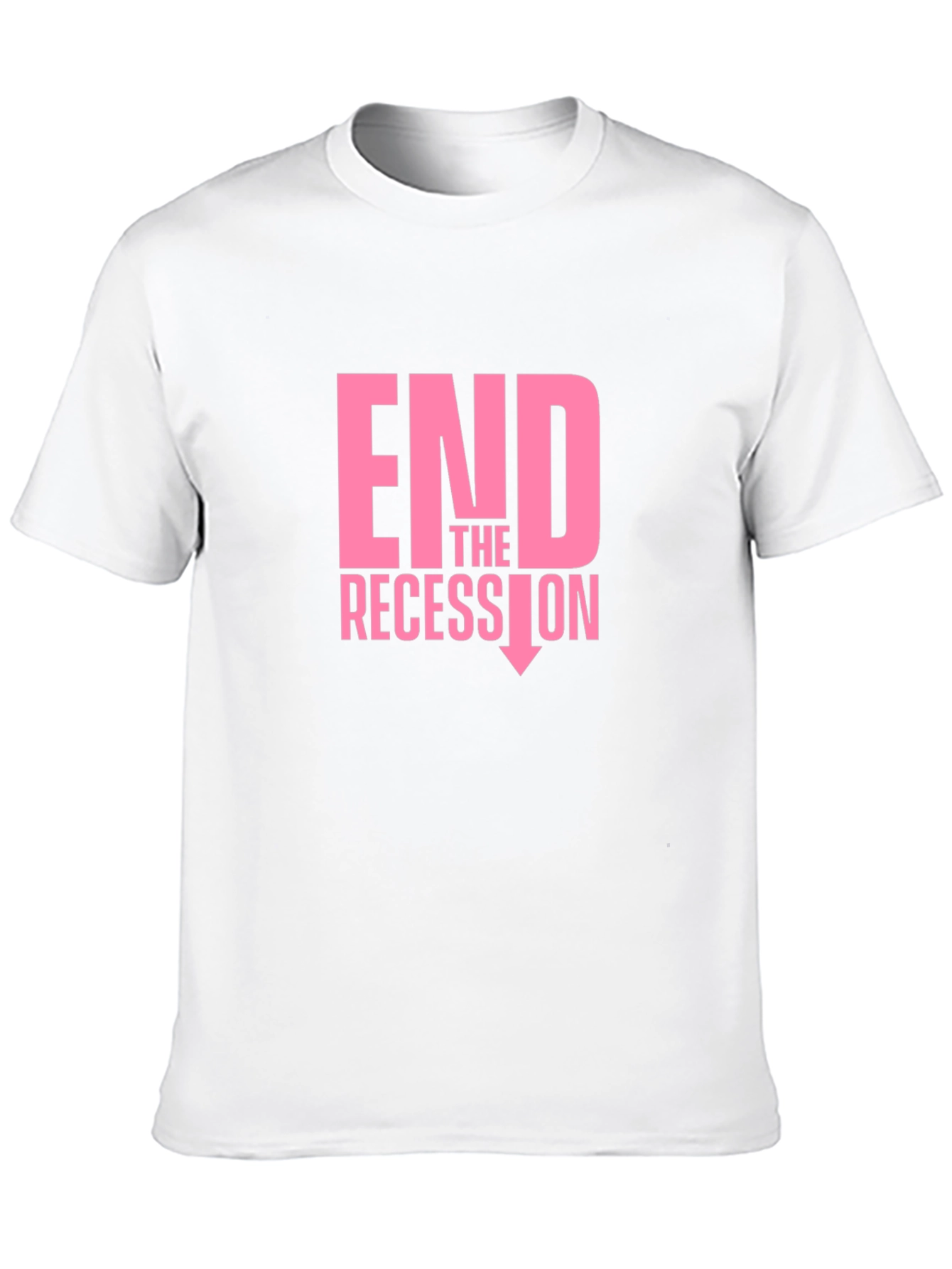 Black End the Recession Graphic T-Shirt view 10
