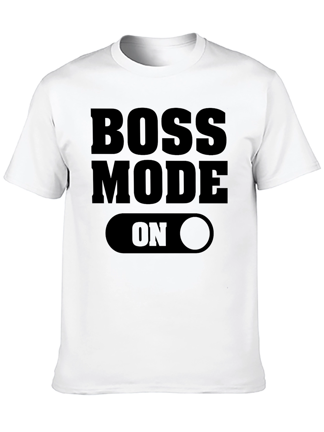 Black Boss Mode ON - Graphic Print Men's T-Shirt view 10