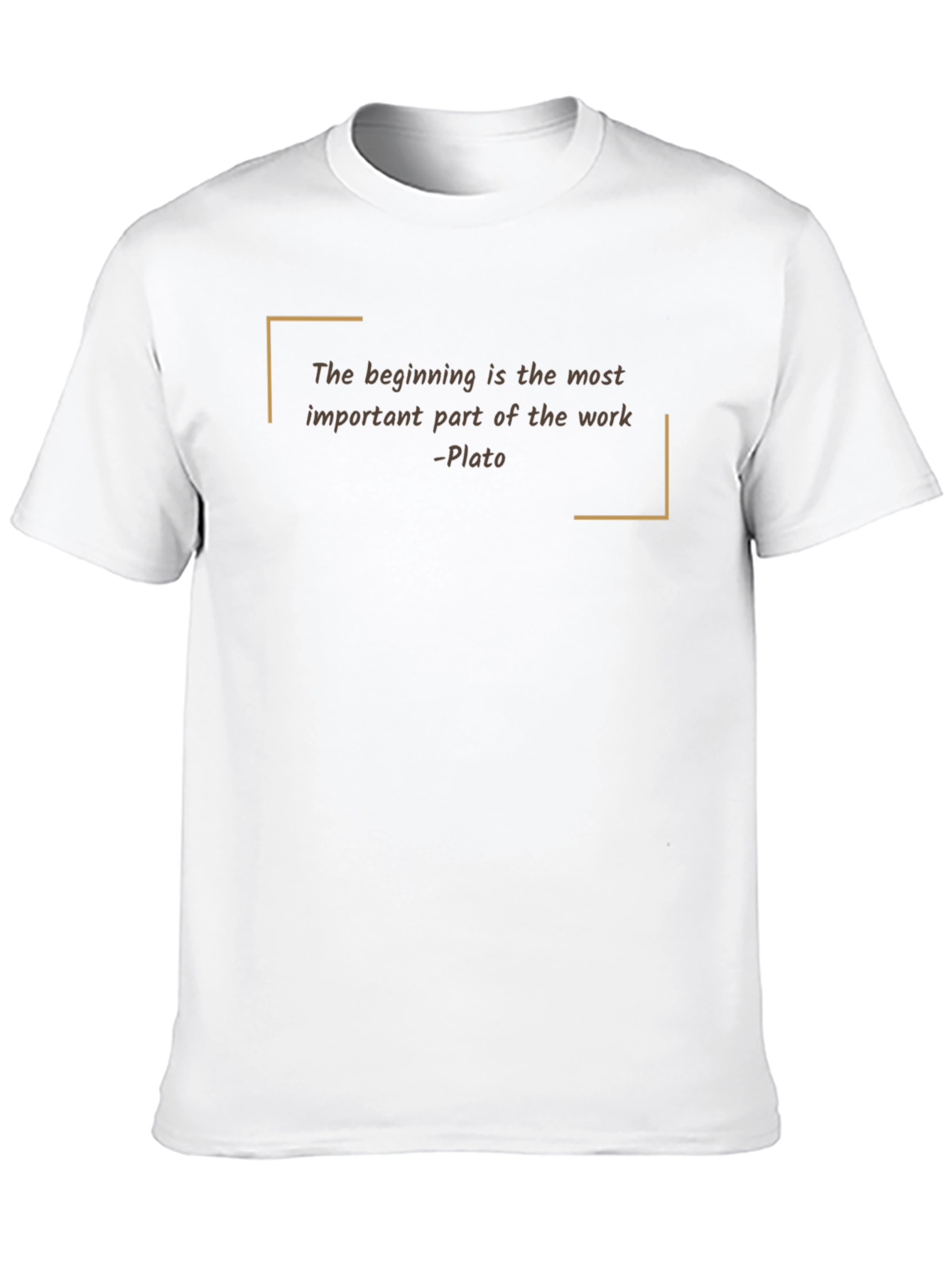 Black Philosophical T-Shirt: Plato Quote Tee view 10