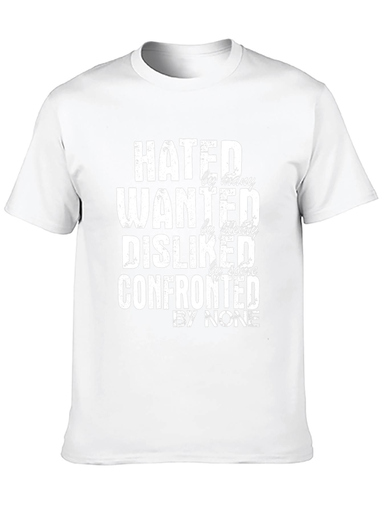 Black Hated, Wanted, Disliked Graphic Tee view 10