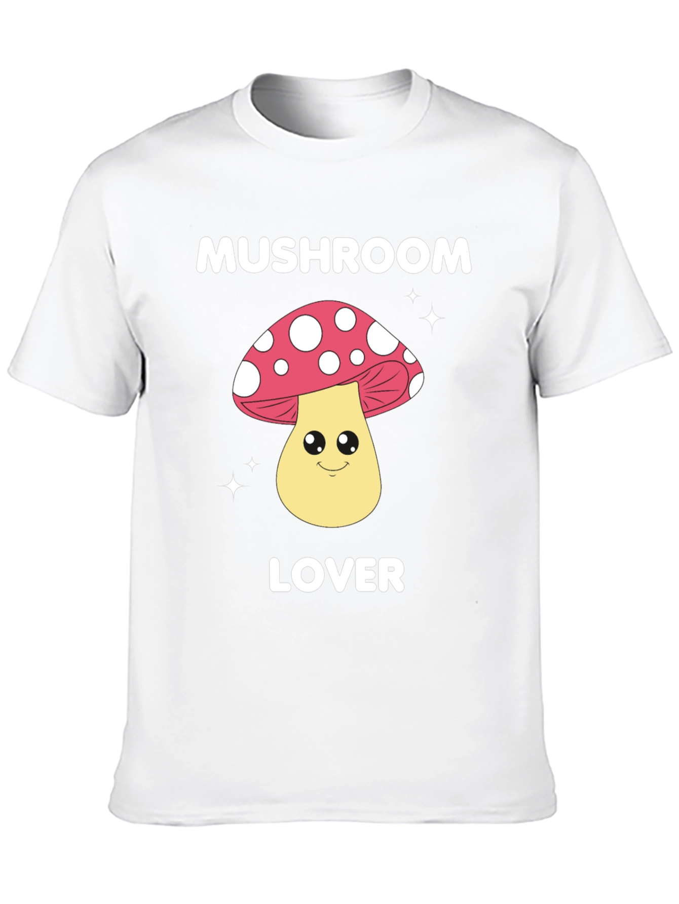 Black Mushroom Lover Graphic Tee - Fun Novelty Shirt view 10