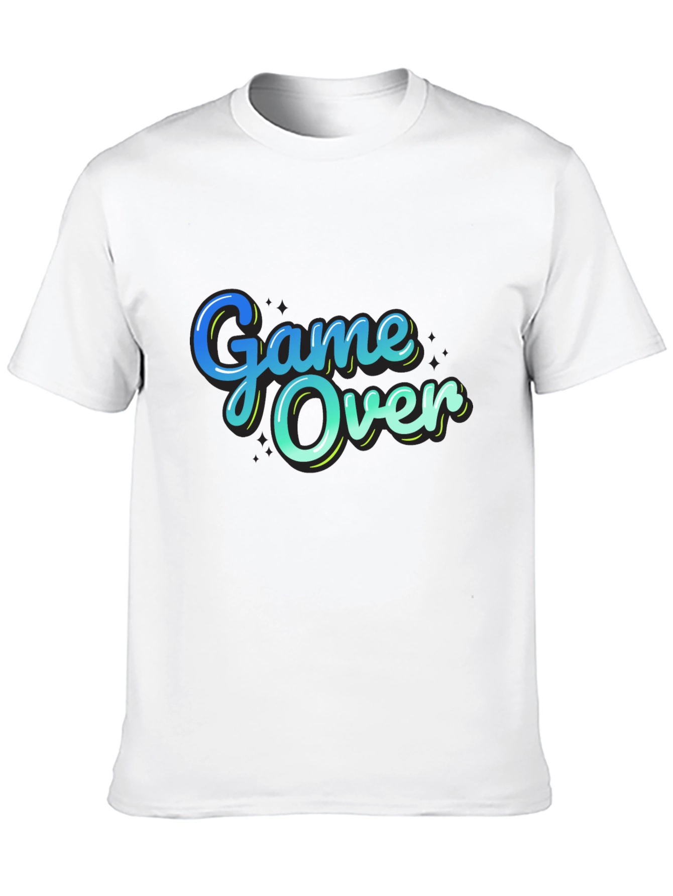 Black Game Over Graphic T-Shirt - Gamer Style view 10
