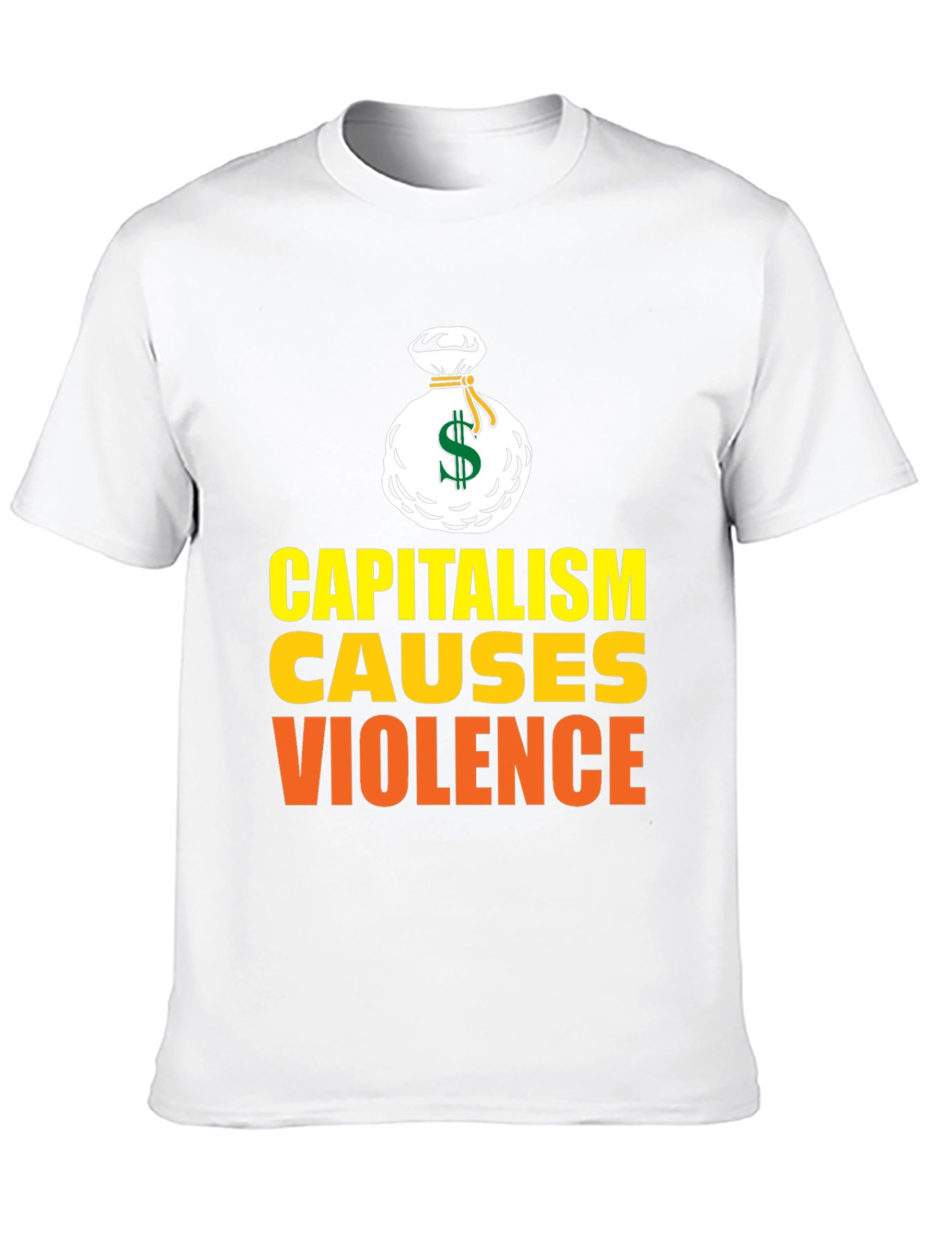 Black Capitalism Causes Violence Graphic T-Shirt view 10