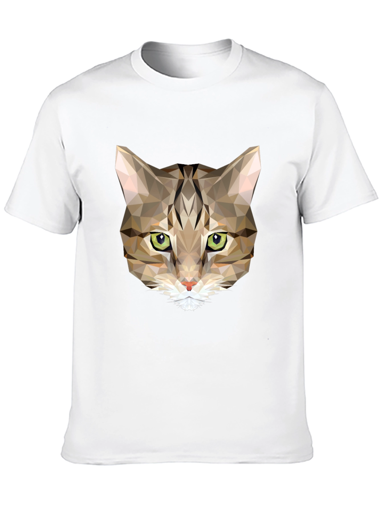 Black Geometric Cat T-Shirt - Stylish Graphic Tee view 10