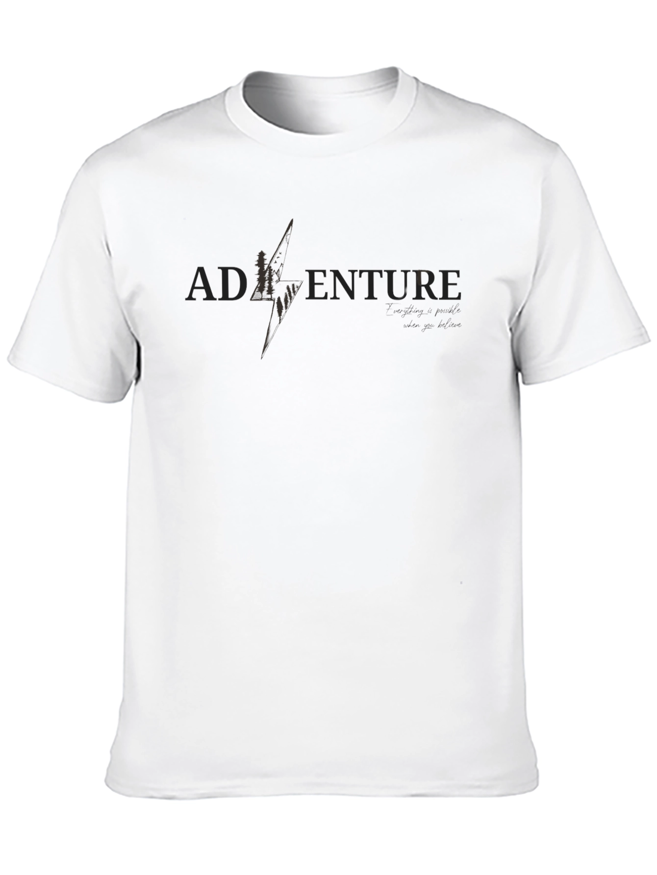 Black Adventure Graphic T-Shirt - Mens Black Tee view 10