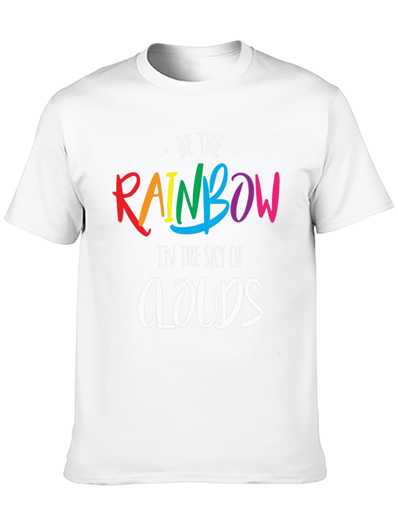 Black Be The Rainbow T-Shirt - Inspirational Pride Tee view 10