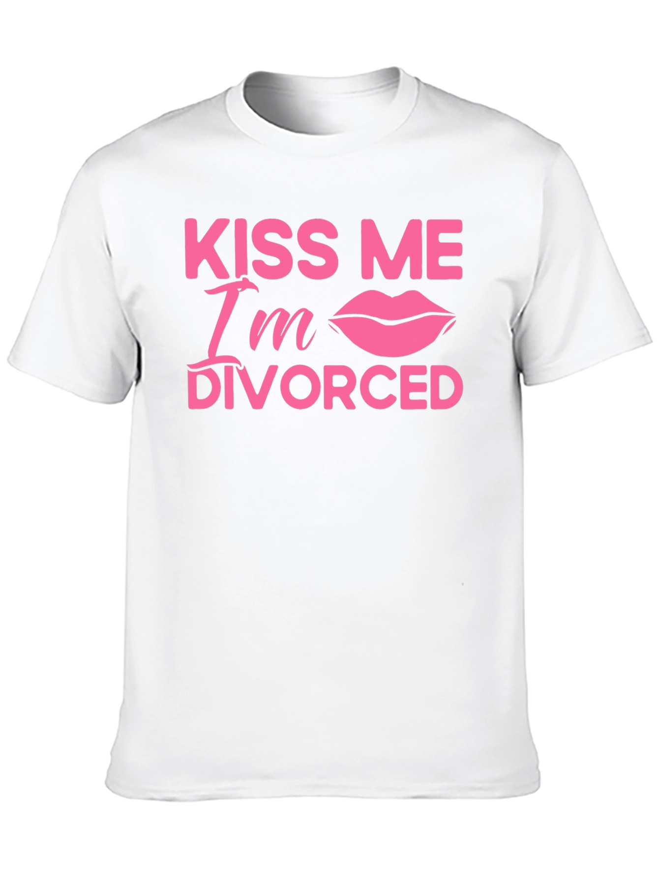 Black Kiss Me I'm Divorced T-Shirt view 10