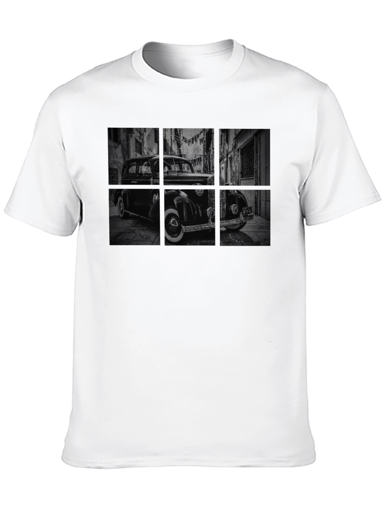Black Vintage Car Black T-Shirt view 10