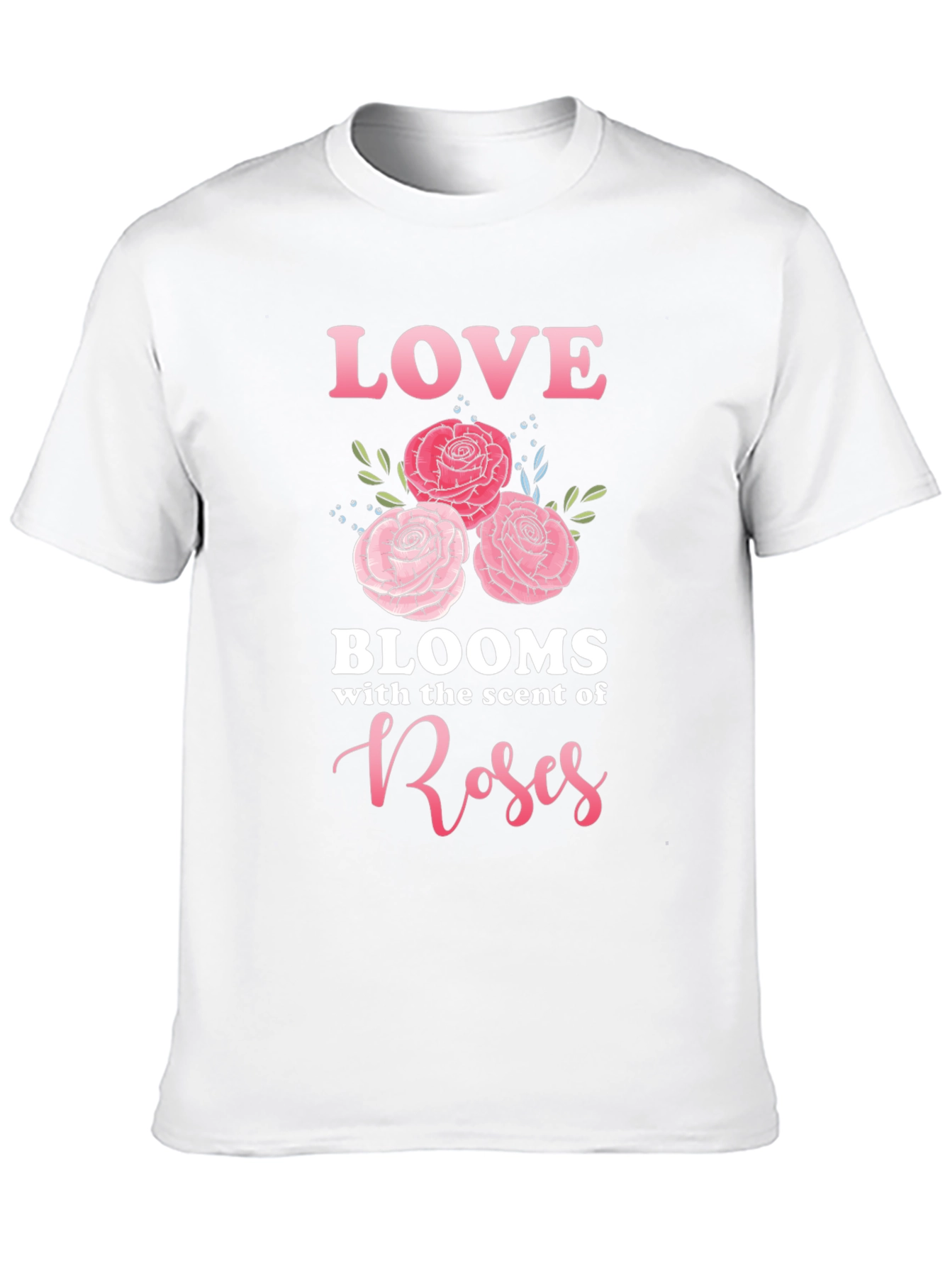 Black Love Blooms Roses T-Shirt view 10