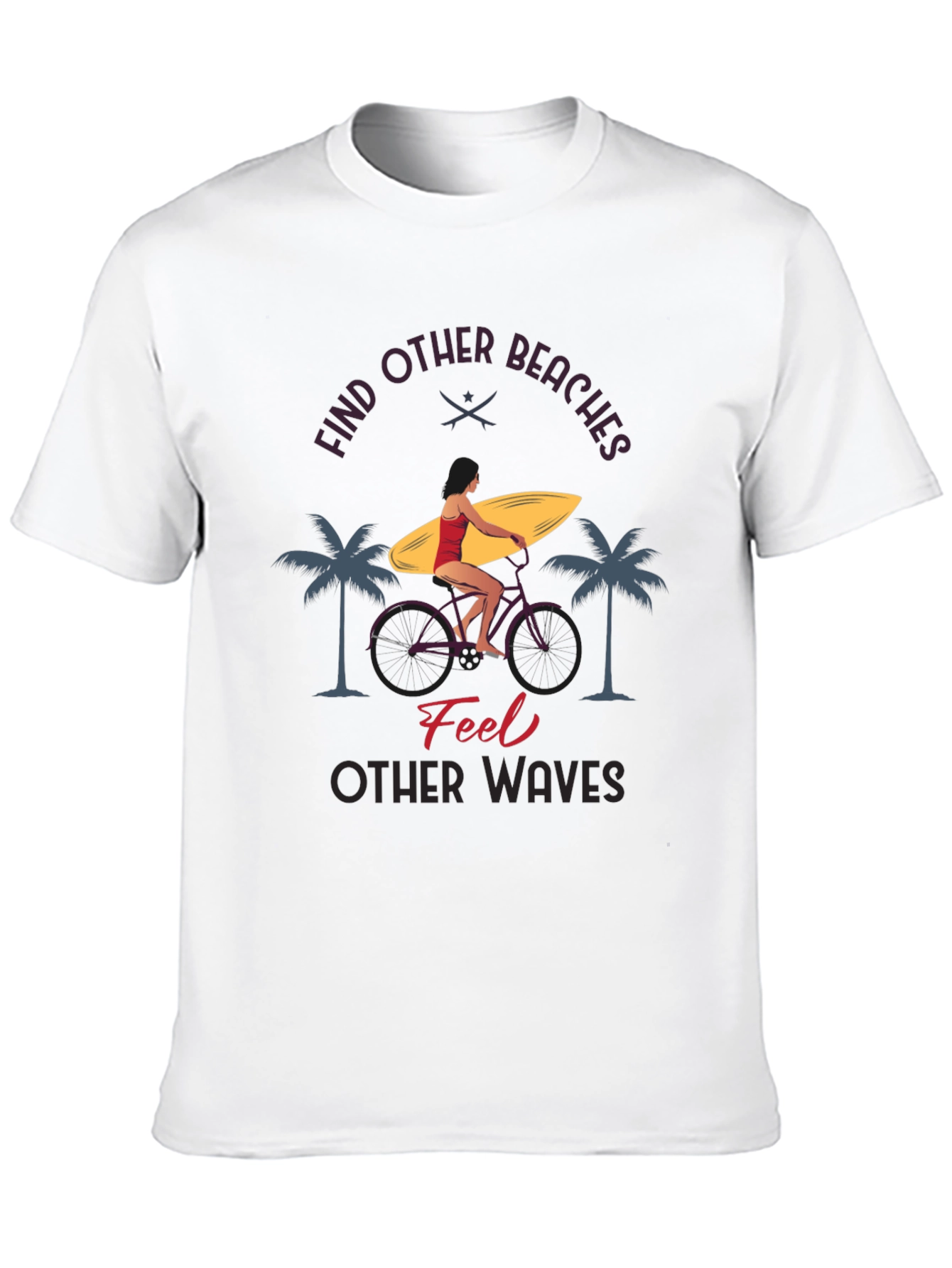 Black Find Other Beaches T-Shirt view 10