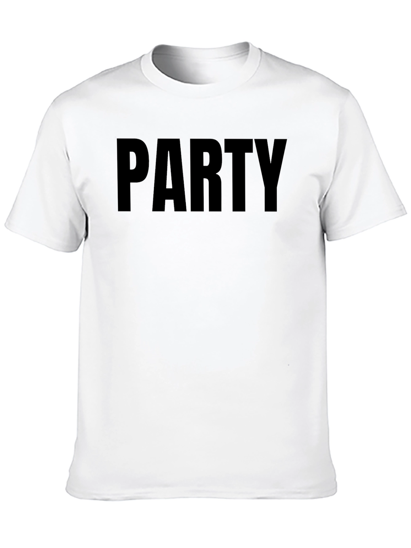 Black PARTY Graphic Tee - Bold Statement T-Shirt view 10