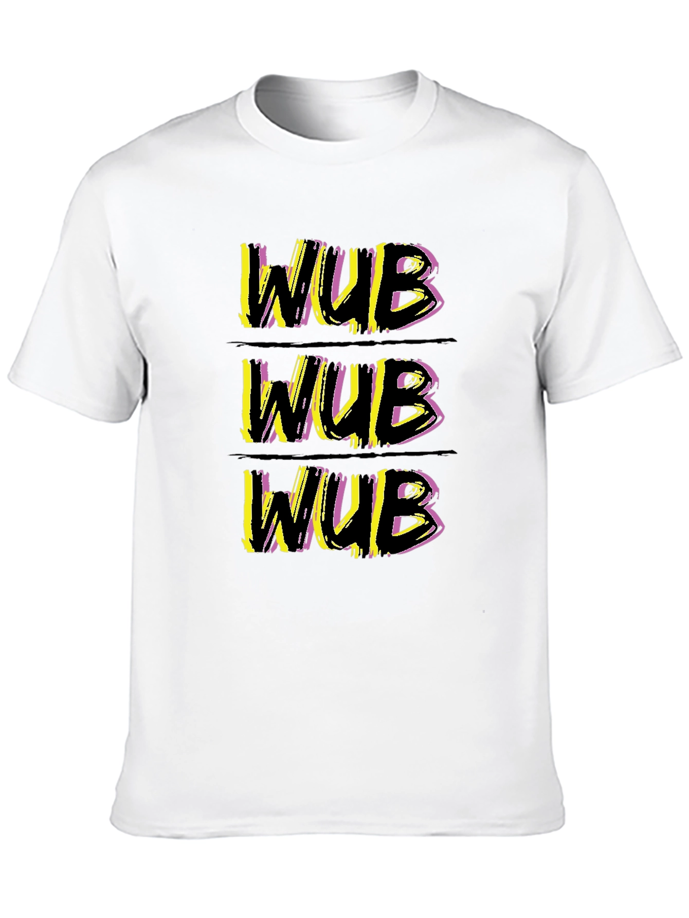 Black WUB Graphic Tee - Stylish Crew Neck T-Shirt view 10