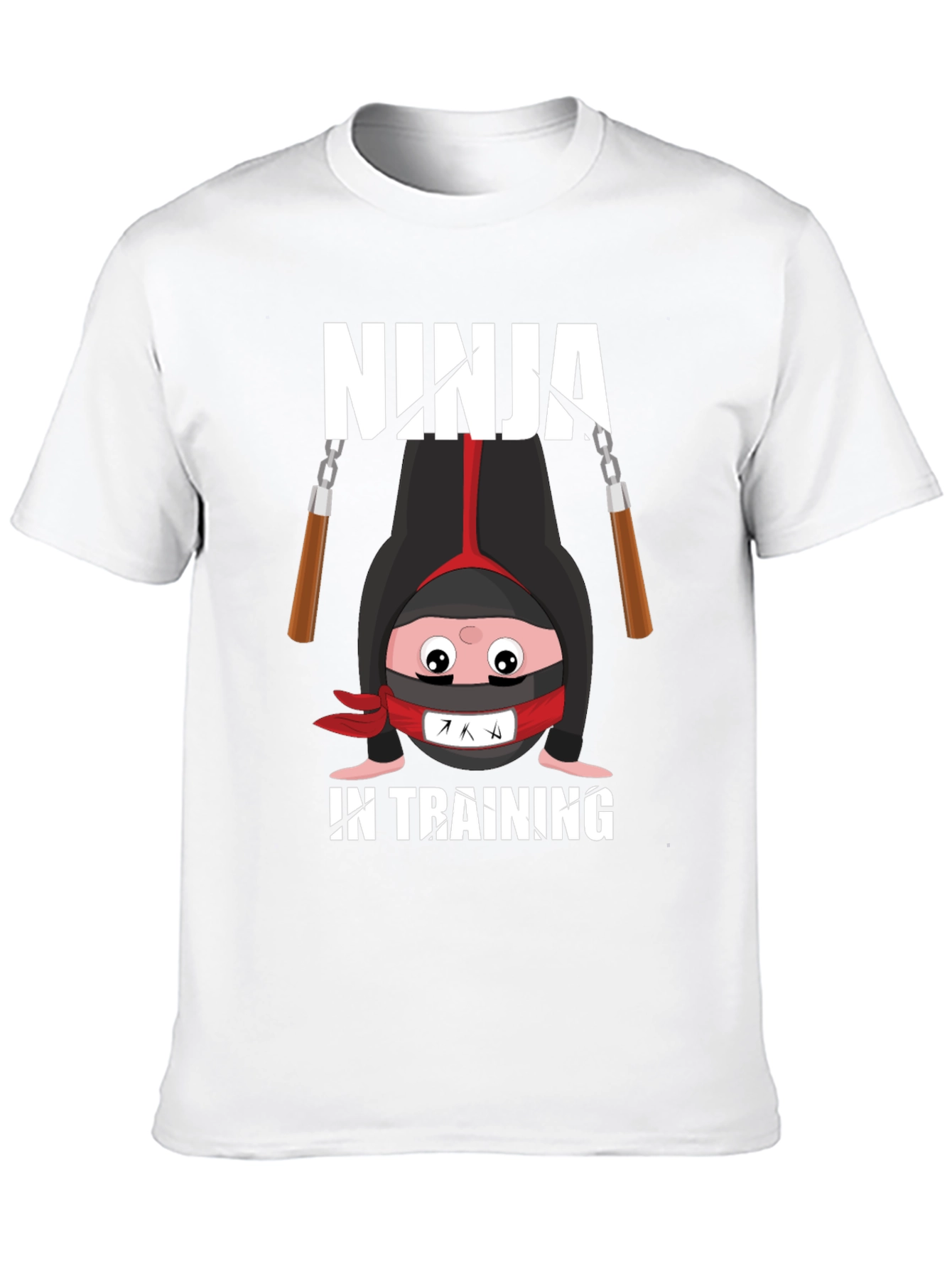 Black Ninja In Training Graphic Tee view 10
