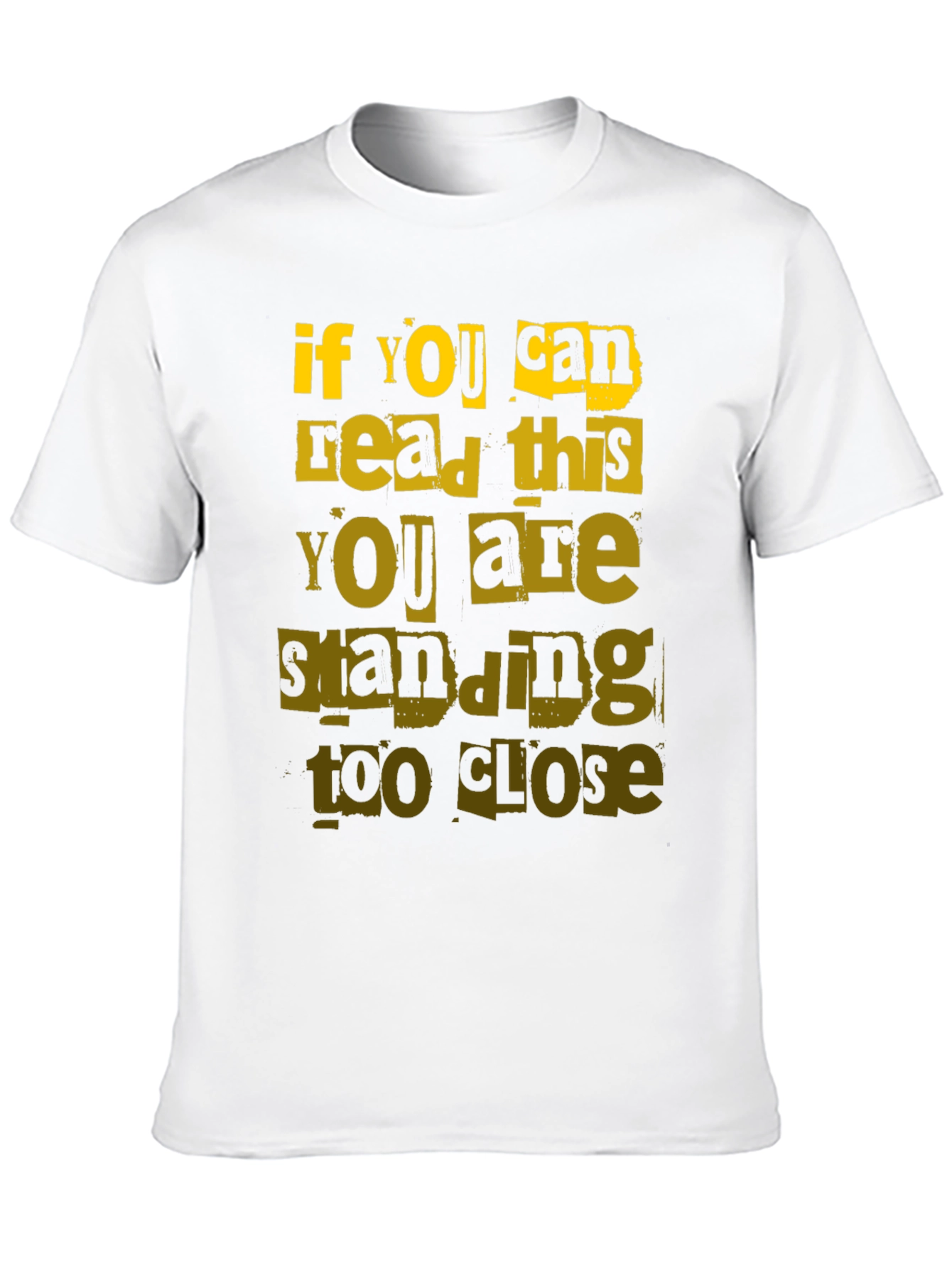 Black Funny Distance T-Shirt - If You Can Read This view 10