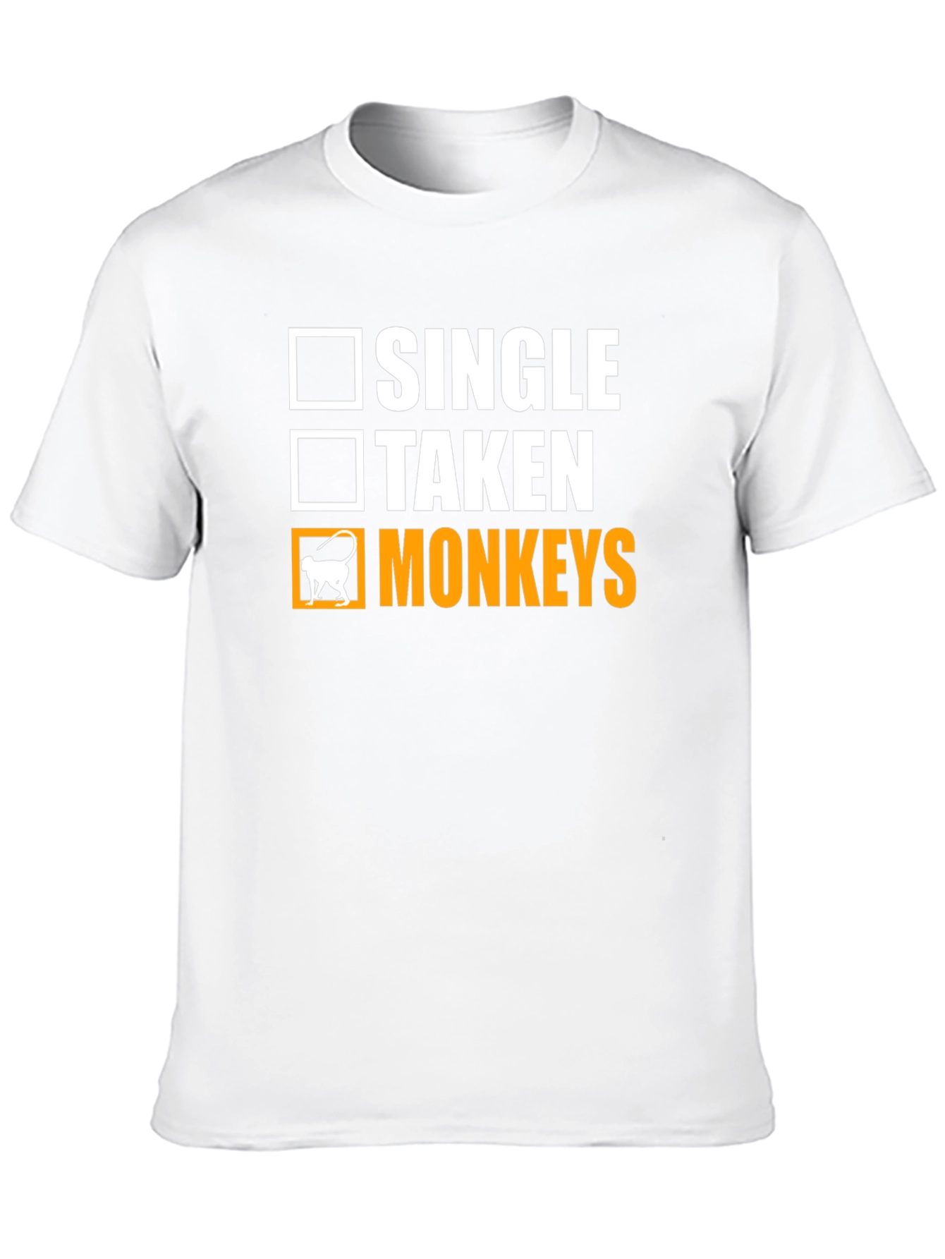 Black Single, Taken, Monkeys T-Shirt view 10