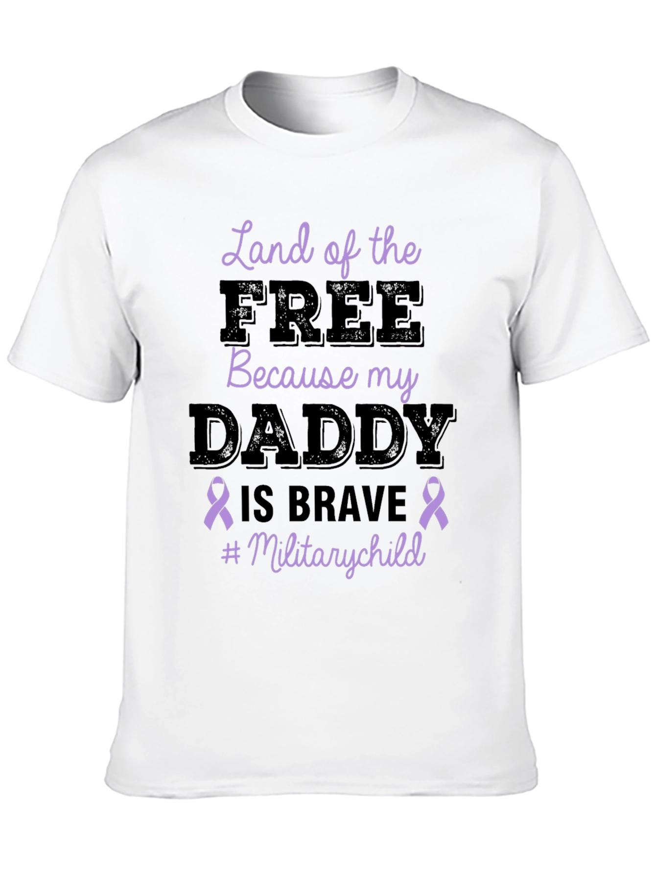 Black Land of the Free Military Child T-Shirt view 10