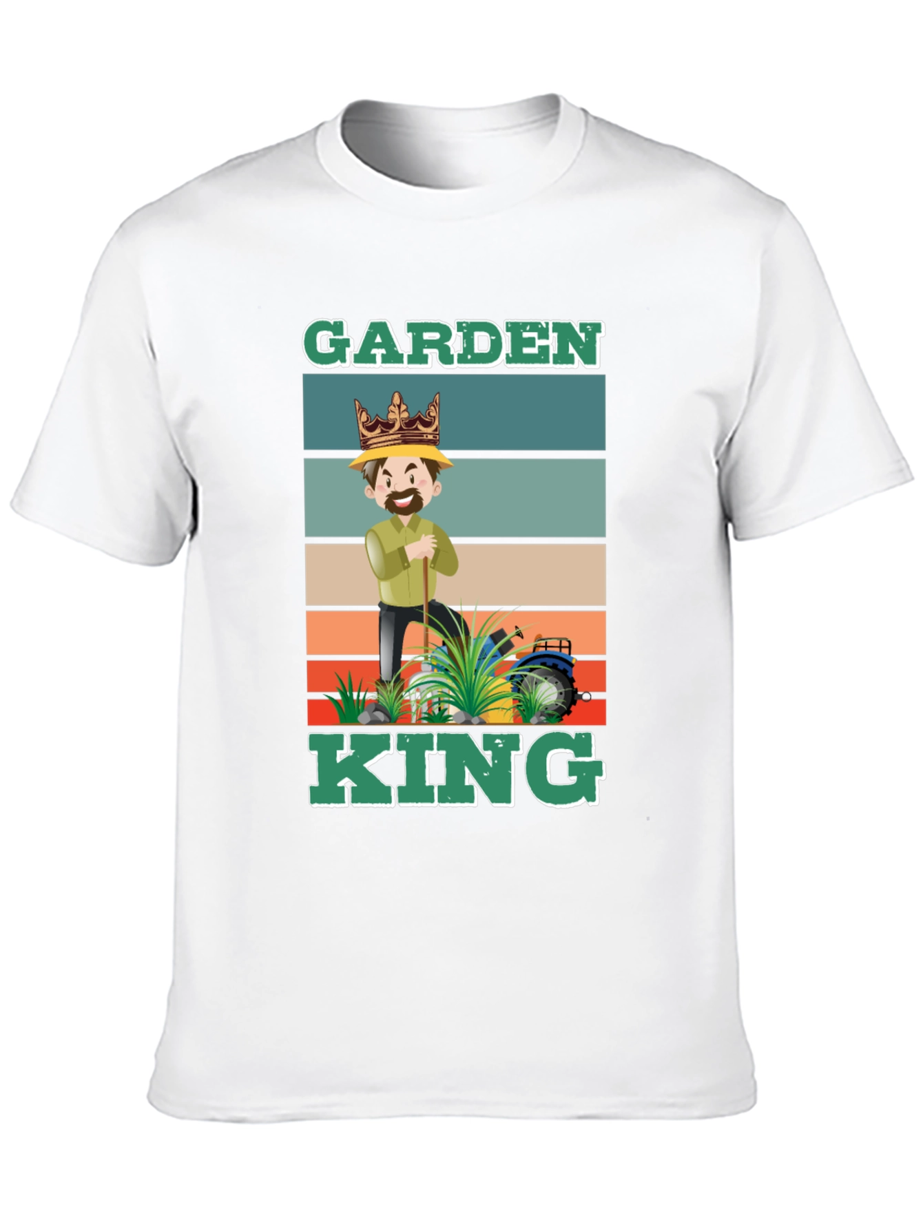 Black Garden King T-Shirt: Gardening Humor Tee view 10