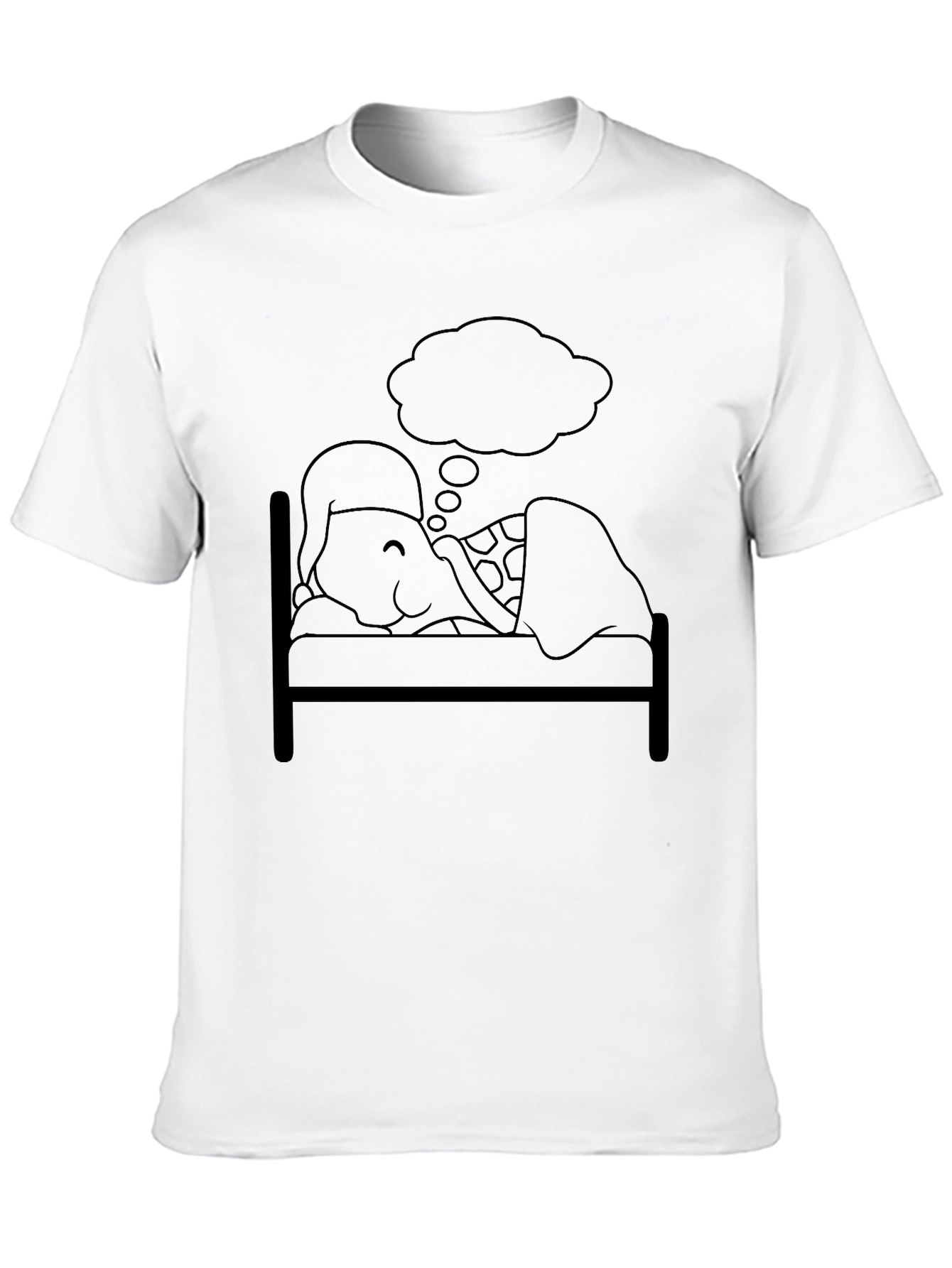 Black Dreaming Turtle Graphic Tee - Soft Black Cotton view 10