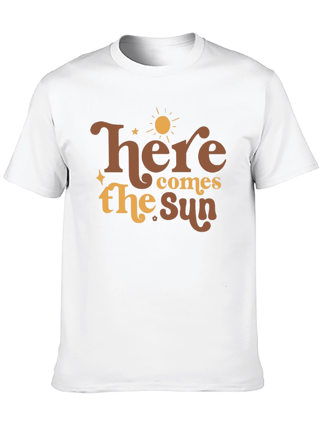Black Here Comes the Sun Graphic Tee - Retro Style view 10