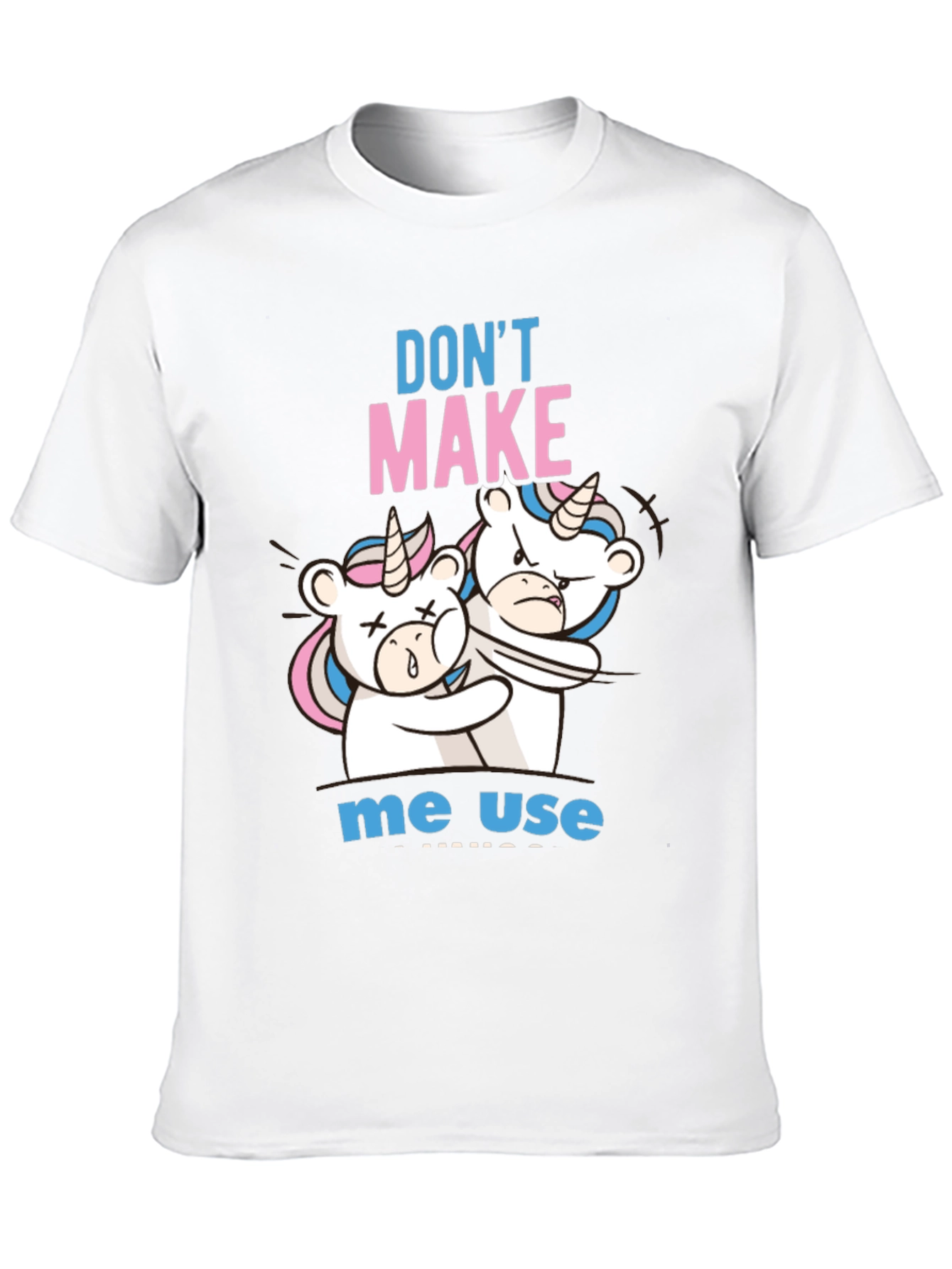 Black Don't Make Me Use Unicorn T-Shirt view 10