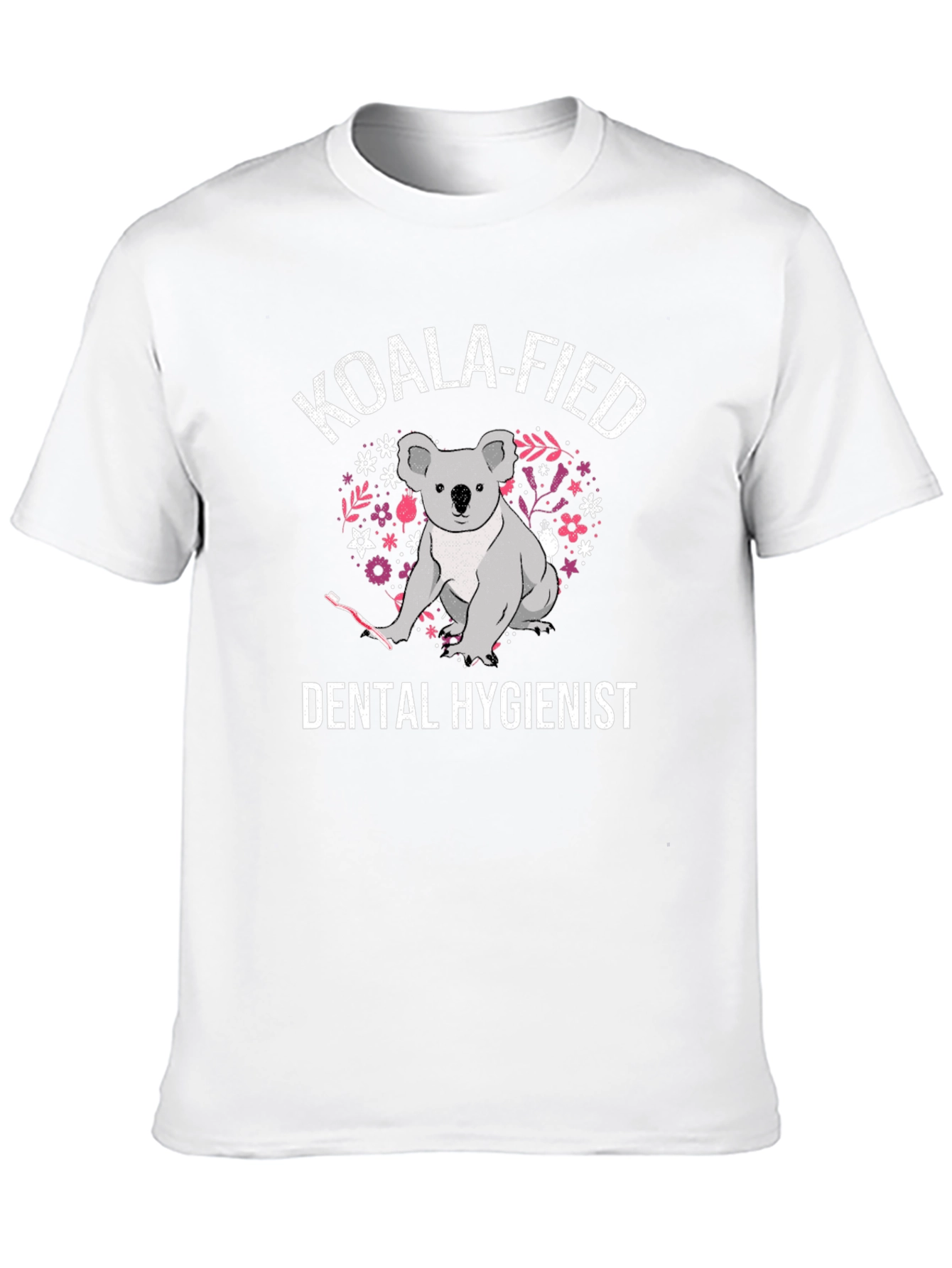 Black Koala-fied Dental Hygienist T-Shirt view 10