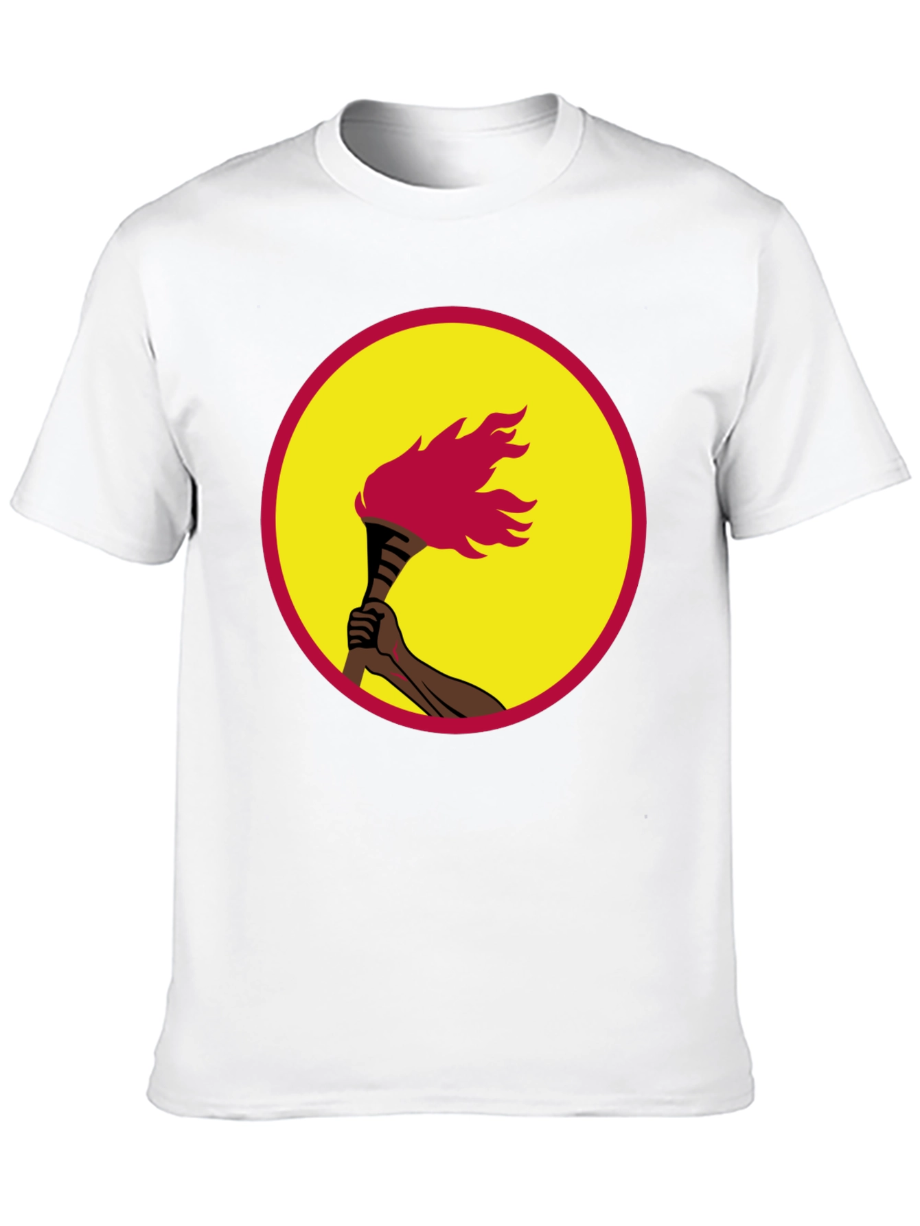 Black Torchbearer Graphic Tee - Black Cotton T-Shirt view 10