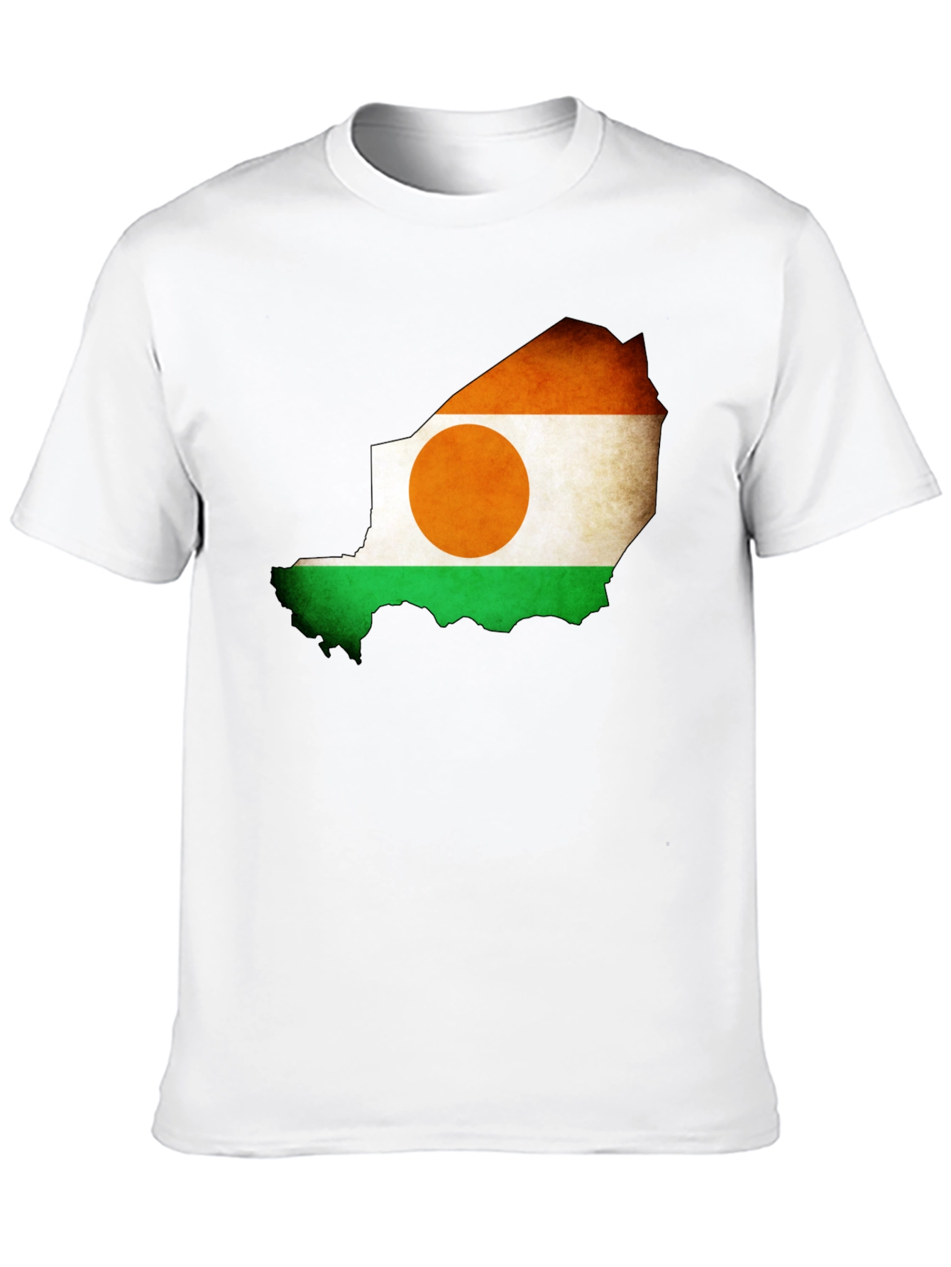Black Niger Flag Map Graphic Tee - Black view 10