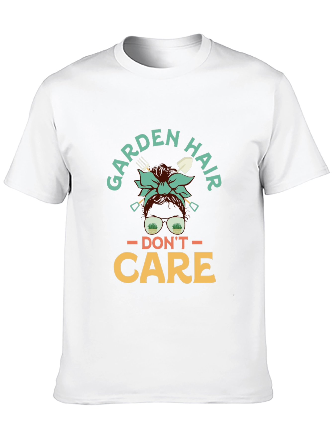 Black Garden Hair Don't Care T-Shirt view 10