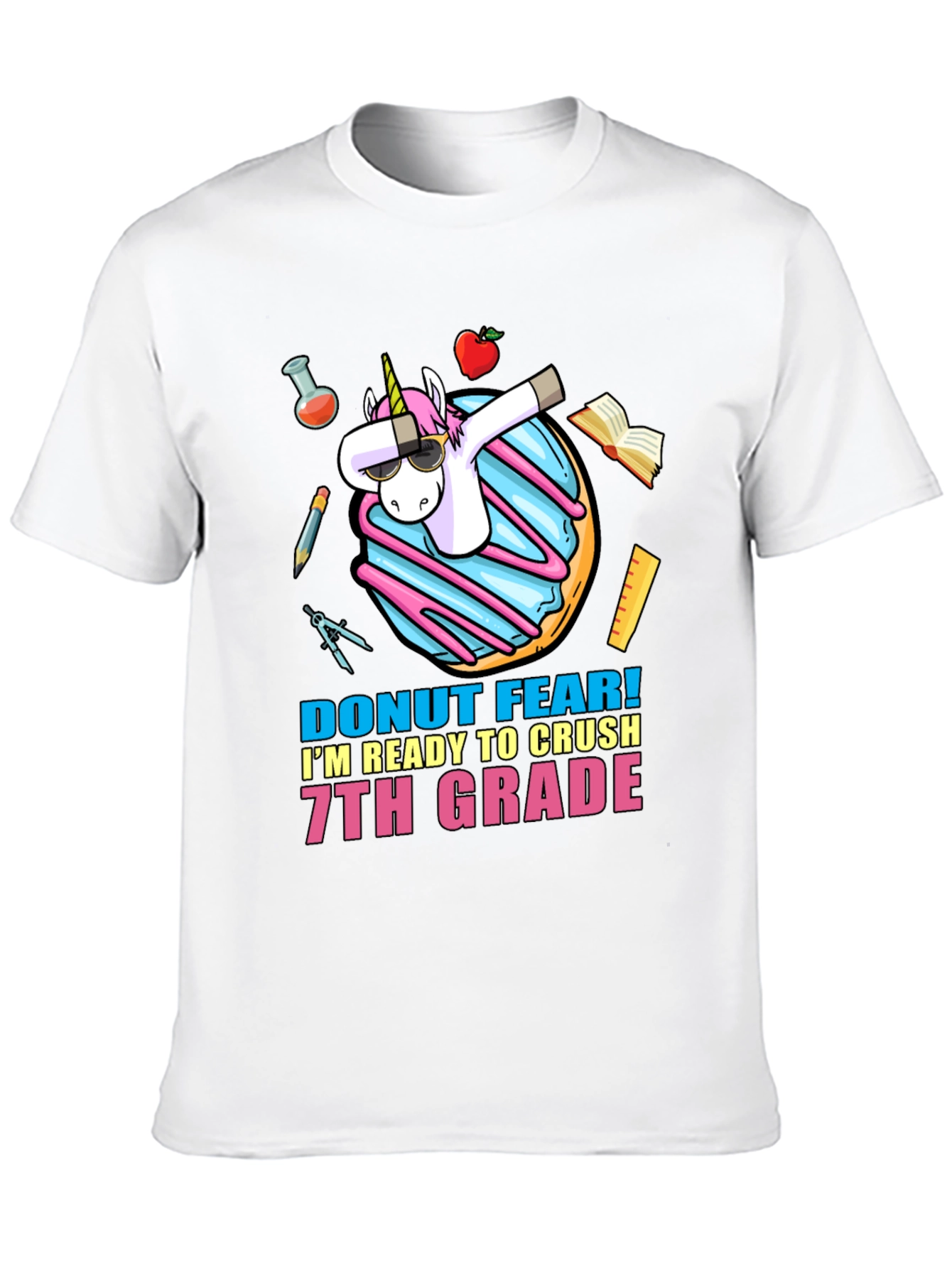 Black Donut Fear 7th Grade T-Shirt view 10