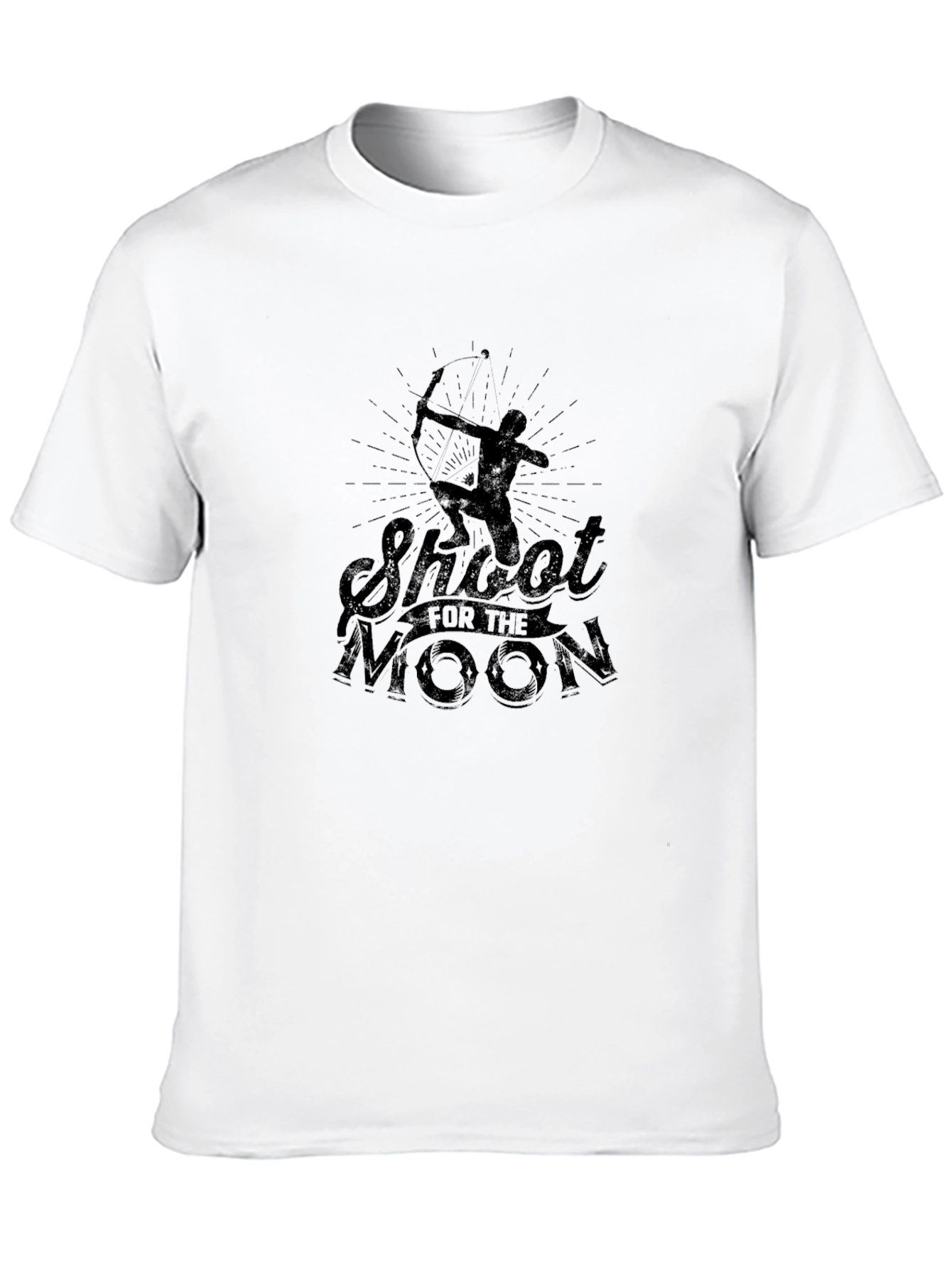 Black Shoot for the Moon Black Graphic Tee view 10