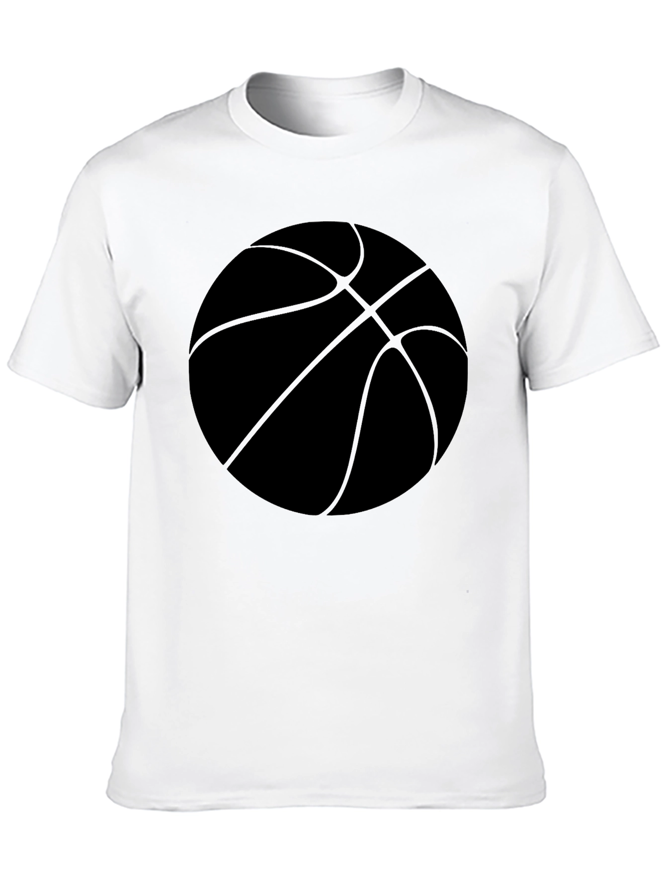 Black Basketball Graphic Tee - Black Cotton Casual Shirt view 10
