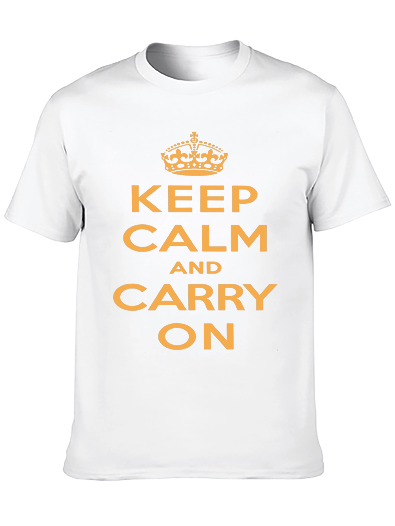 Black Keep Calm T-Shirt - Funny Slogan Tee view 10