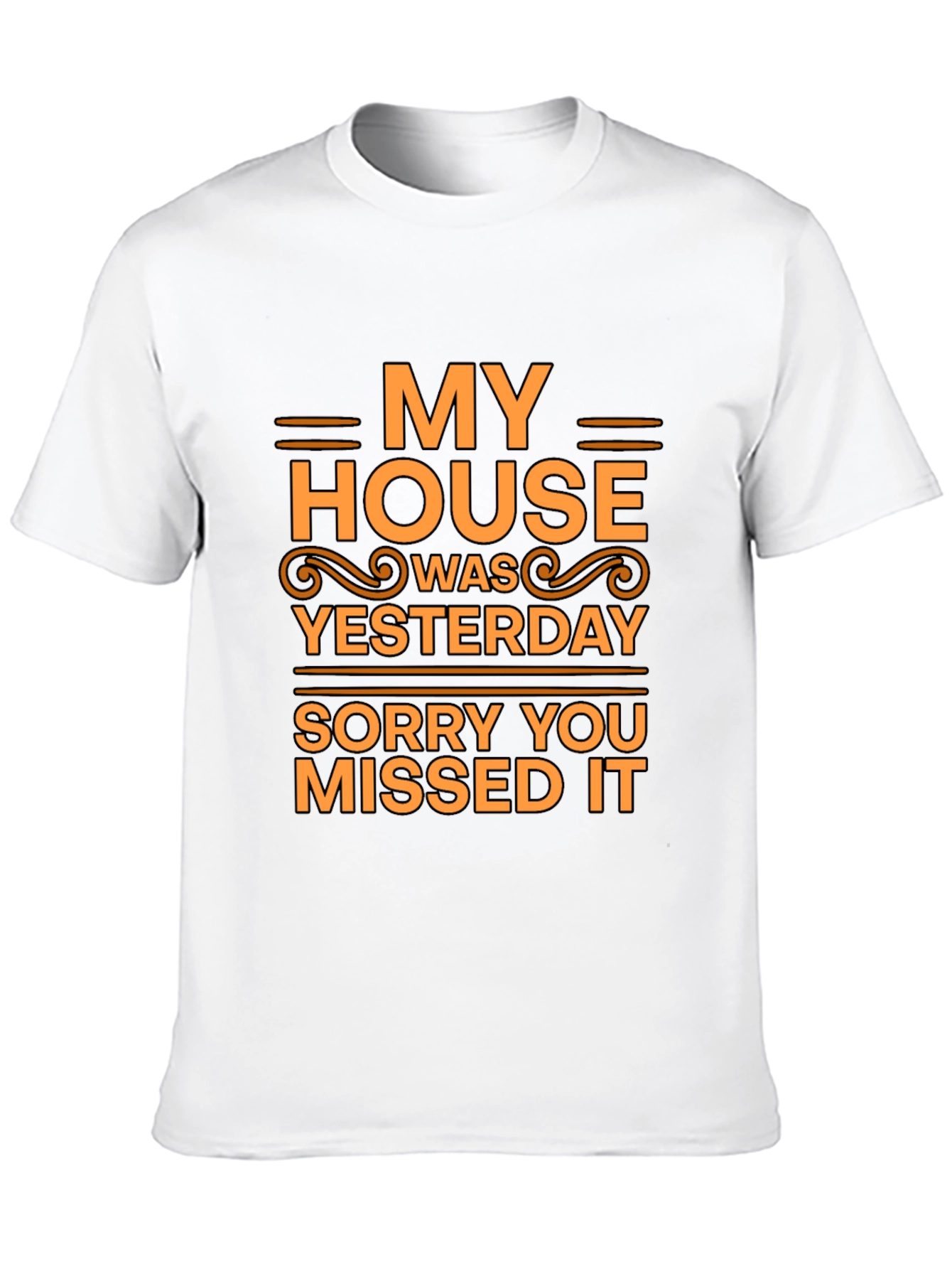 Black Humorous 'My House' T-Shirt view 10