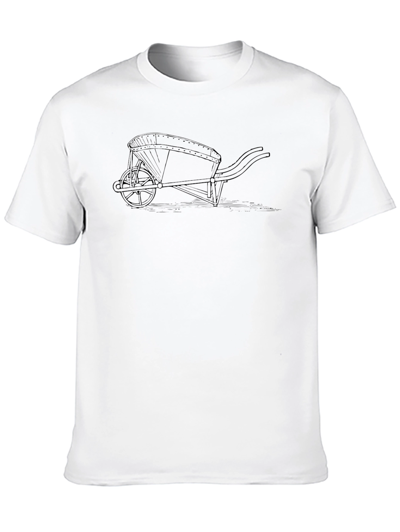 Black Wheelbarrow Graphic Tee - Black view 10