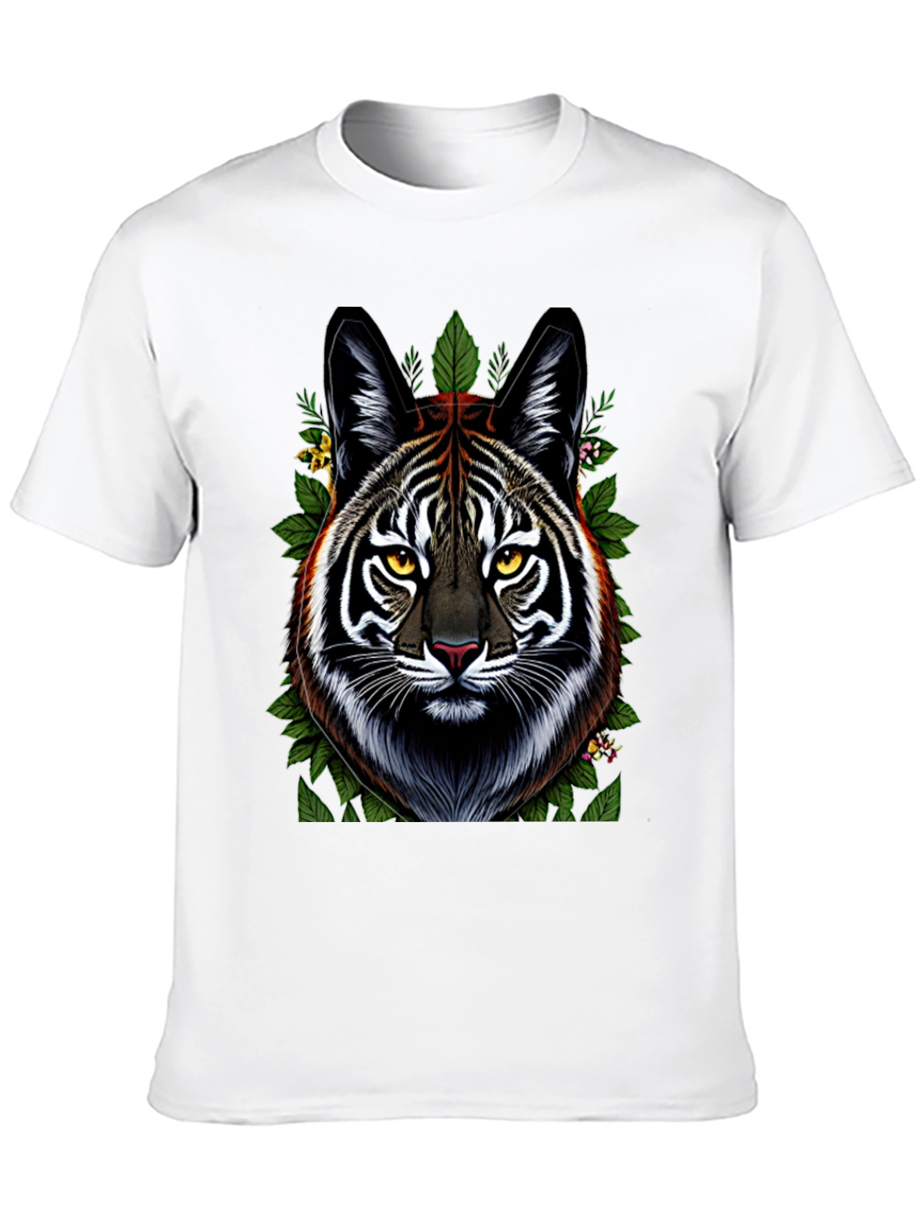 Black Tiger Face Graphic Tee - Black view 10