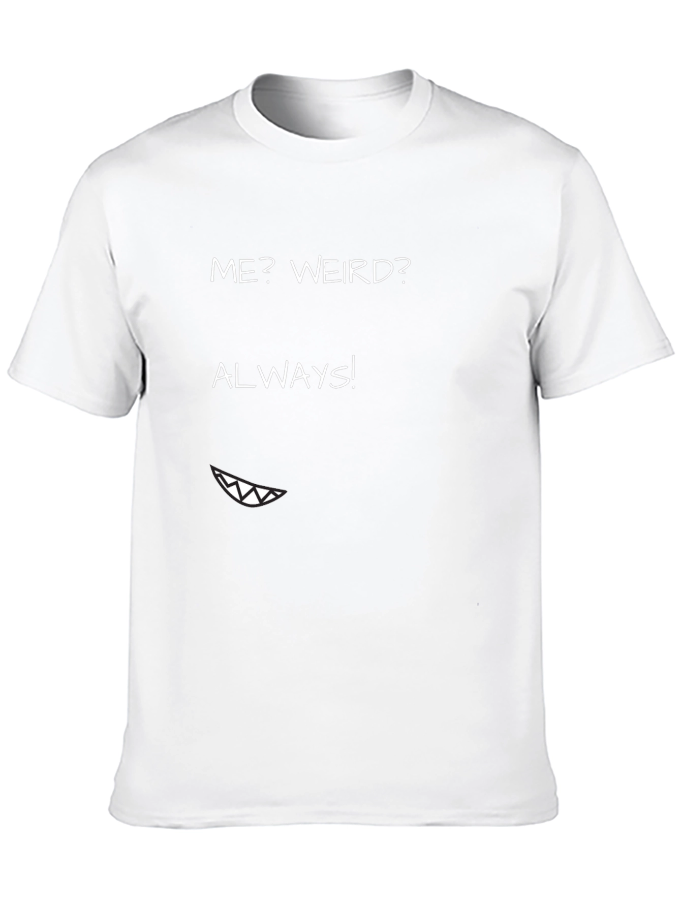 Black Me? Weird? Always! Graphic Tee - Funny T-Shirt view 10