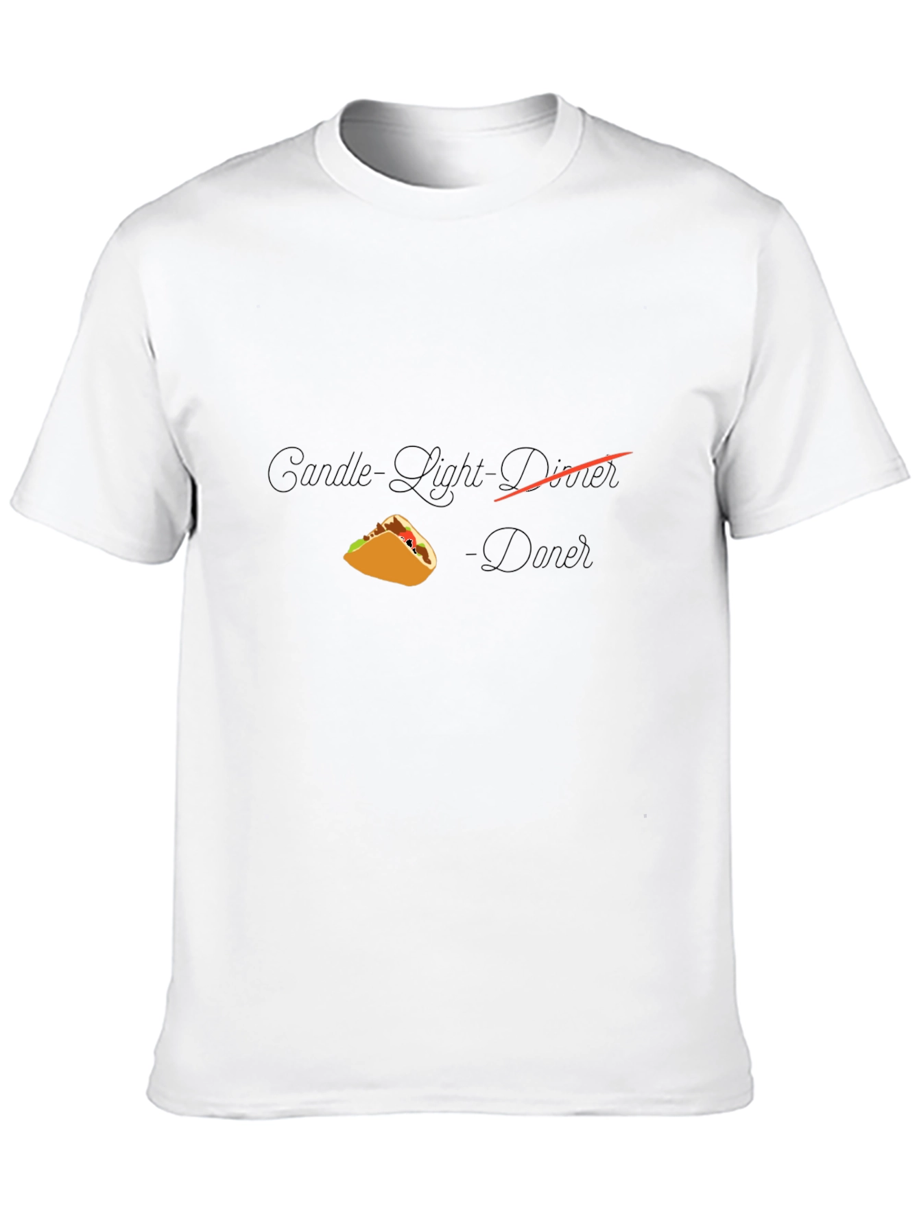 Taco Dinner T-Shirt - Candlelight Novelty Tee - 10