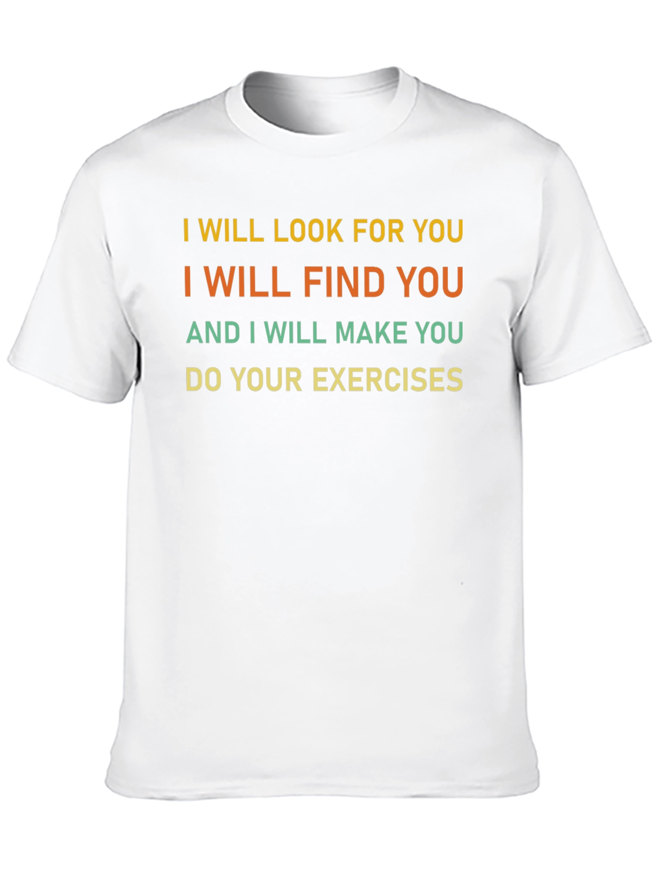 Black Funny Exercise Motivation T-Shirt view 10