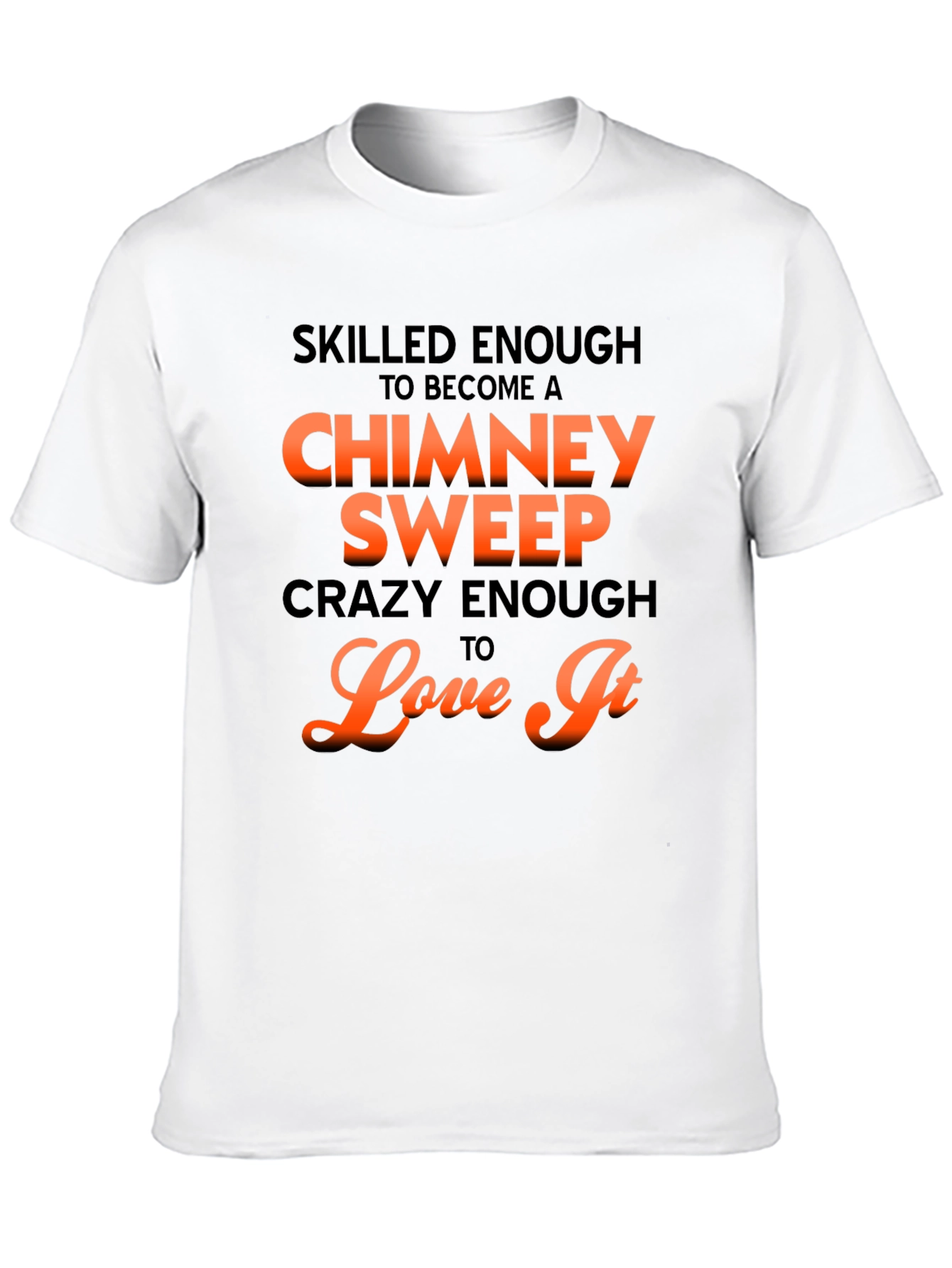 Black Skilled Chimney Sweep Graphic Tee view 10