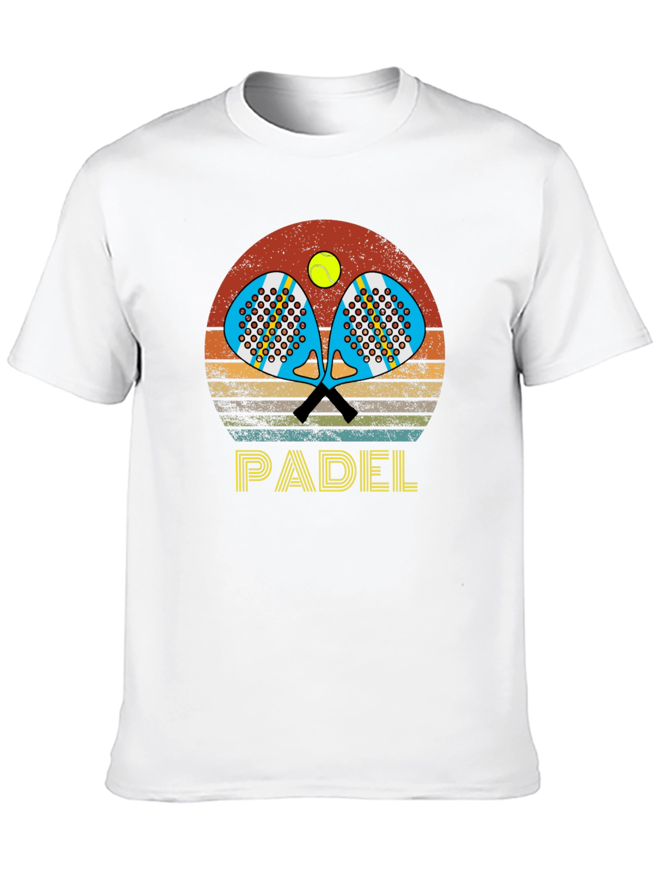 Black Retro Padel T-Shirt: Vintage Sportswear view 10