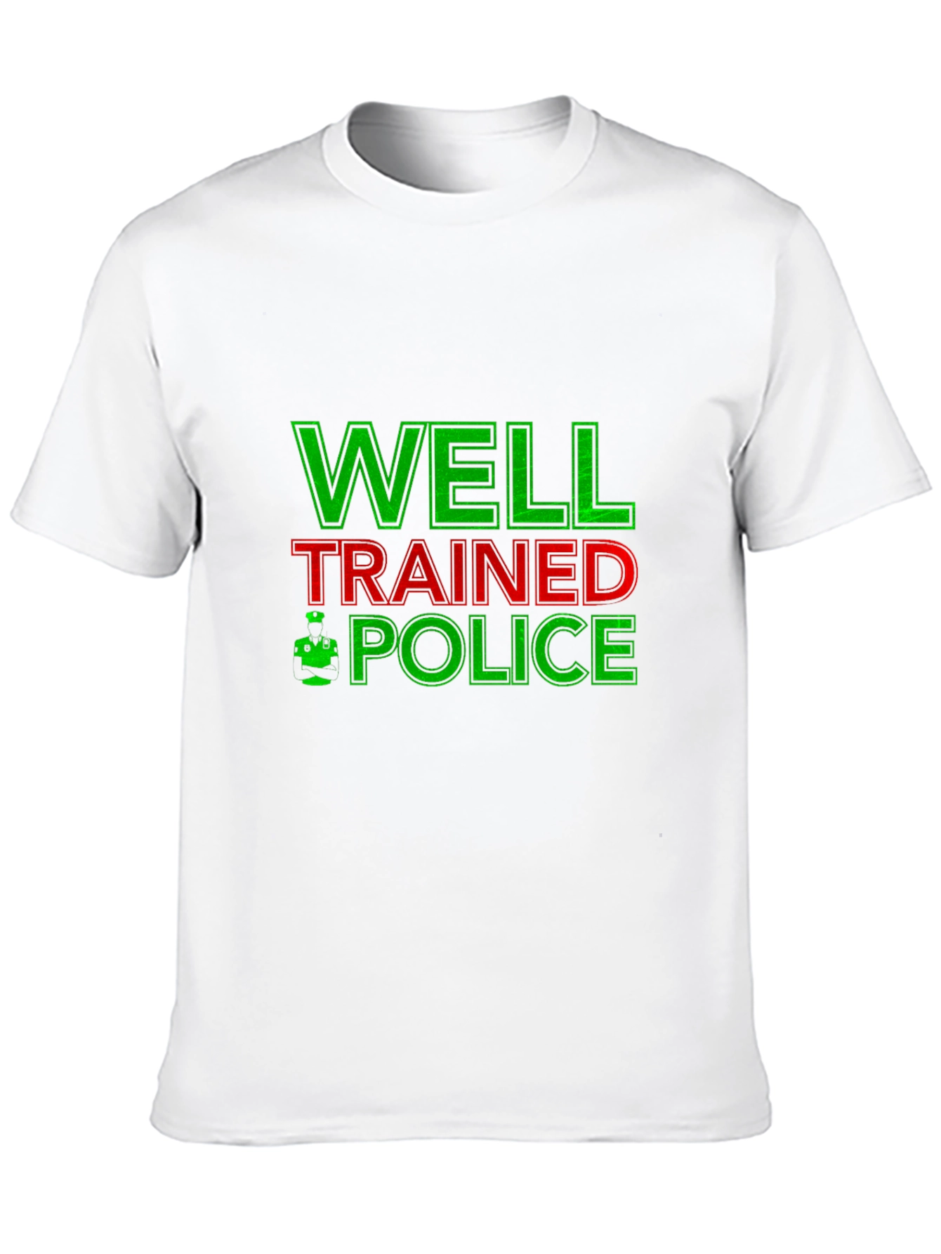 Black Well Trained Police Graphic T-Shirt view 10