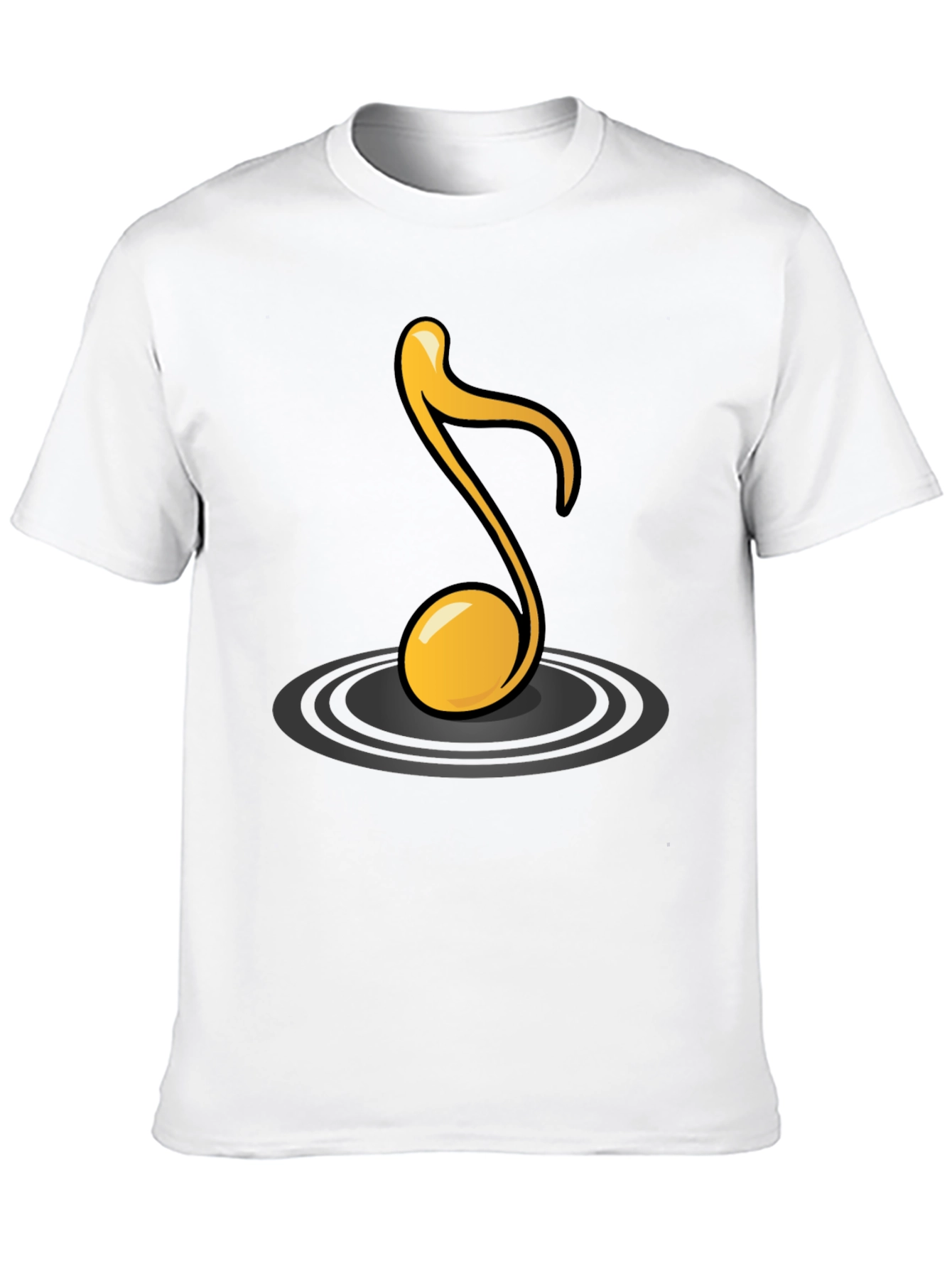 Black Musical Note Graphic Tee view 10