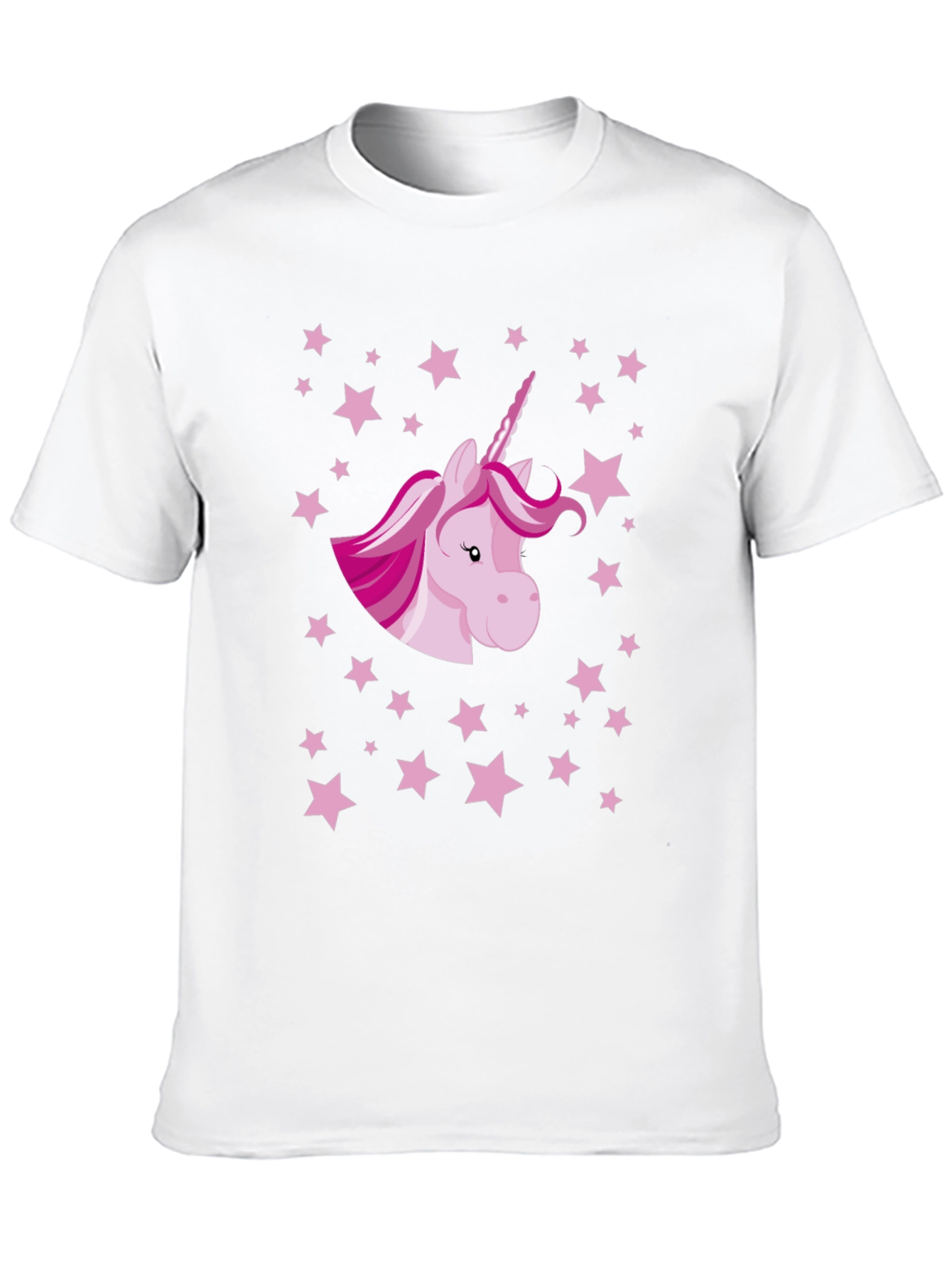 Black Unicorn Starry Night Graphic Tee - Black Cotton T-Shirt view 10