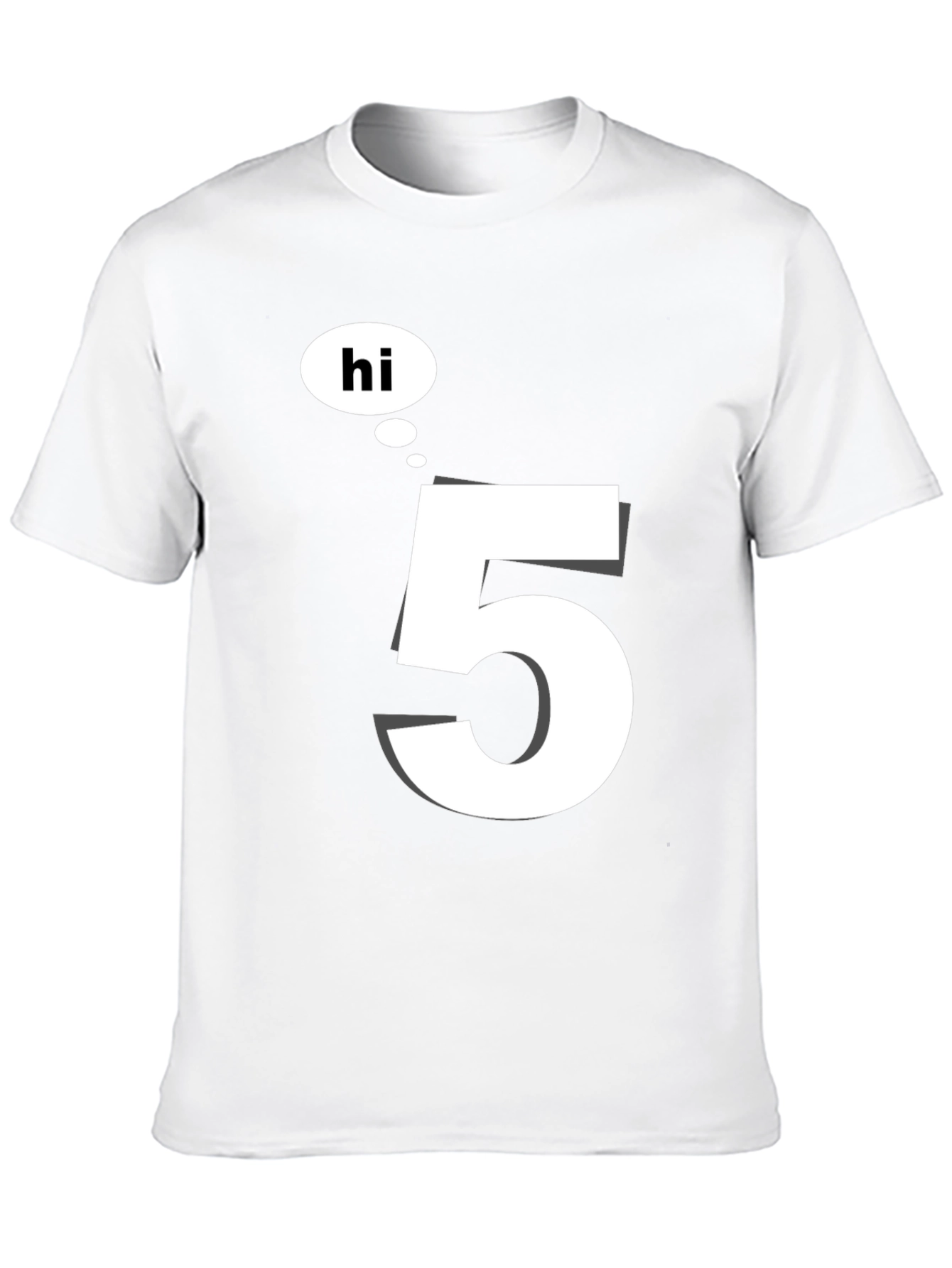 Black Hi 5 Black T-Shirt - Casual Wear view 10