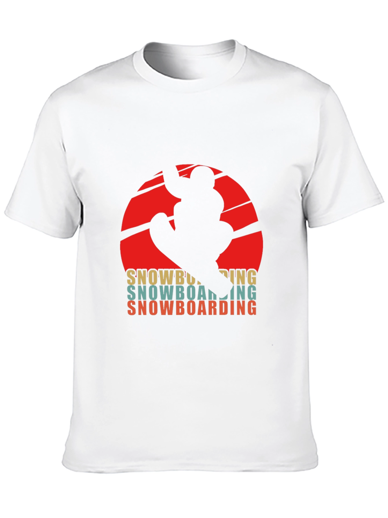 Black Retro Snowboarding T-Shirt - Winter Sports Graphic Tee view 10