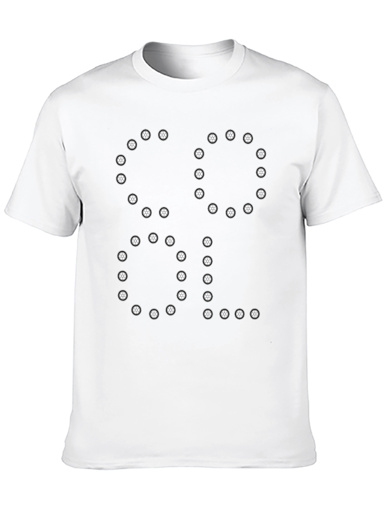Black Cool Braille Print T-Shirt view 10