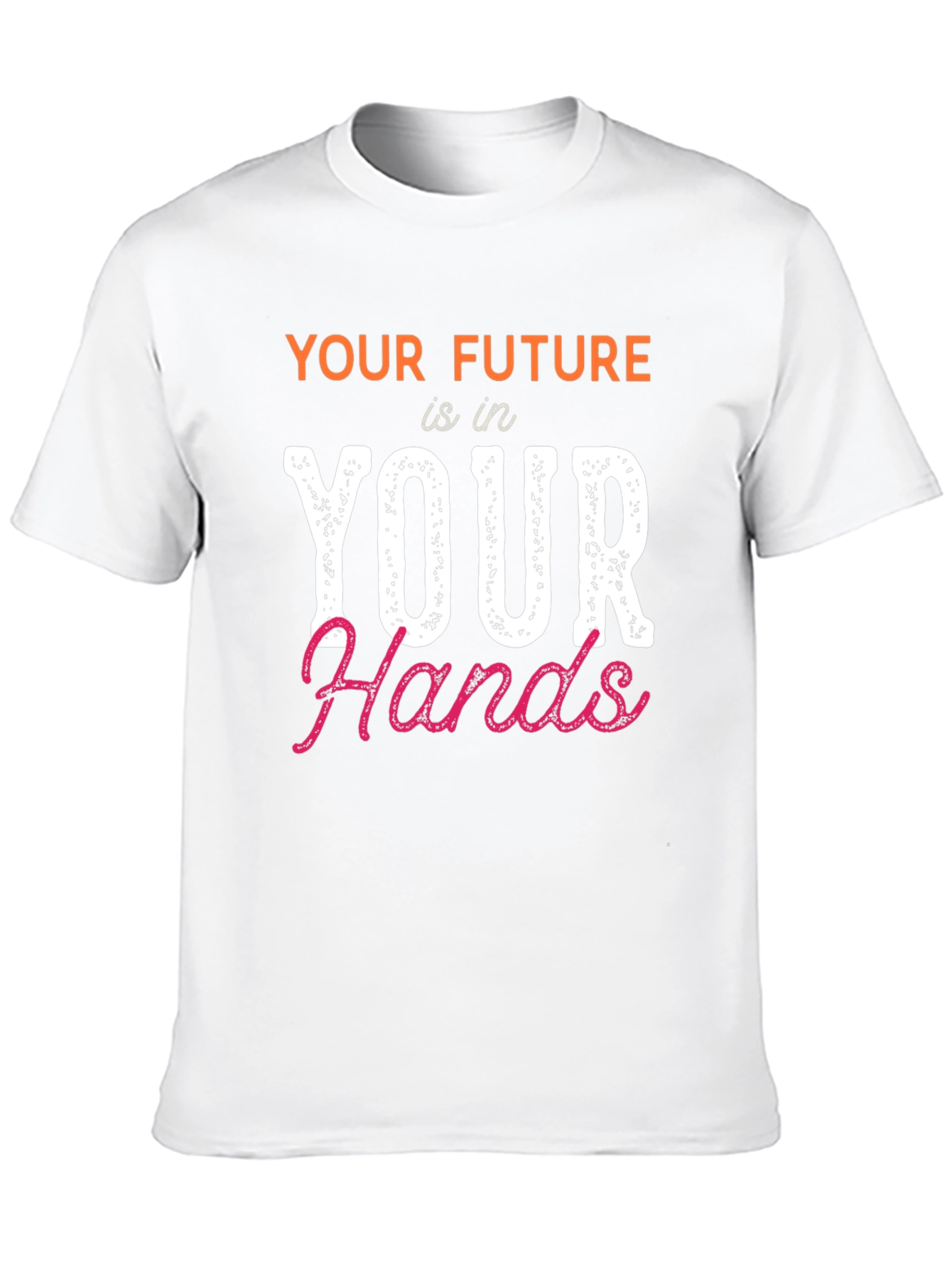Black Future in Your Hands Graphic Tee - Motivational Design view 10