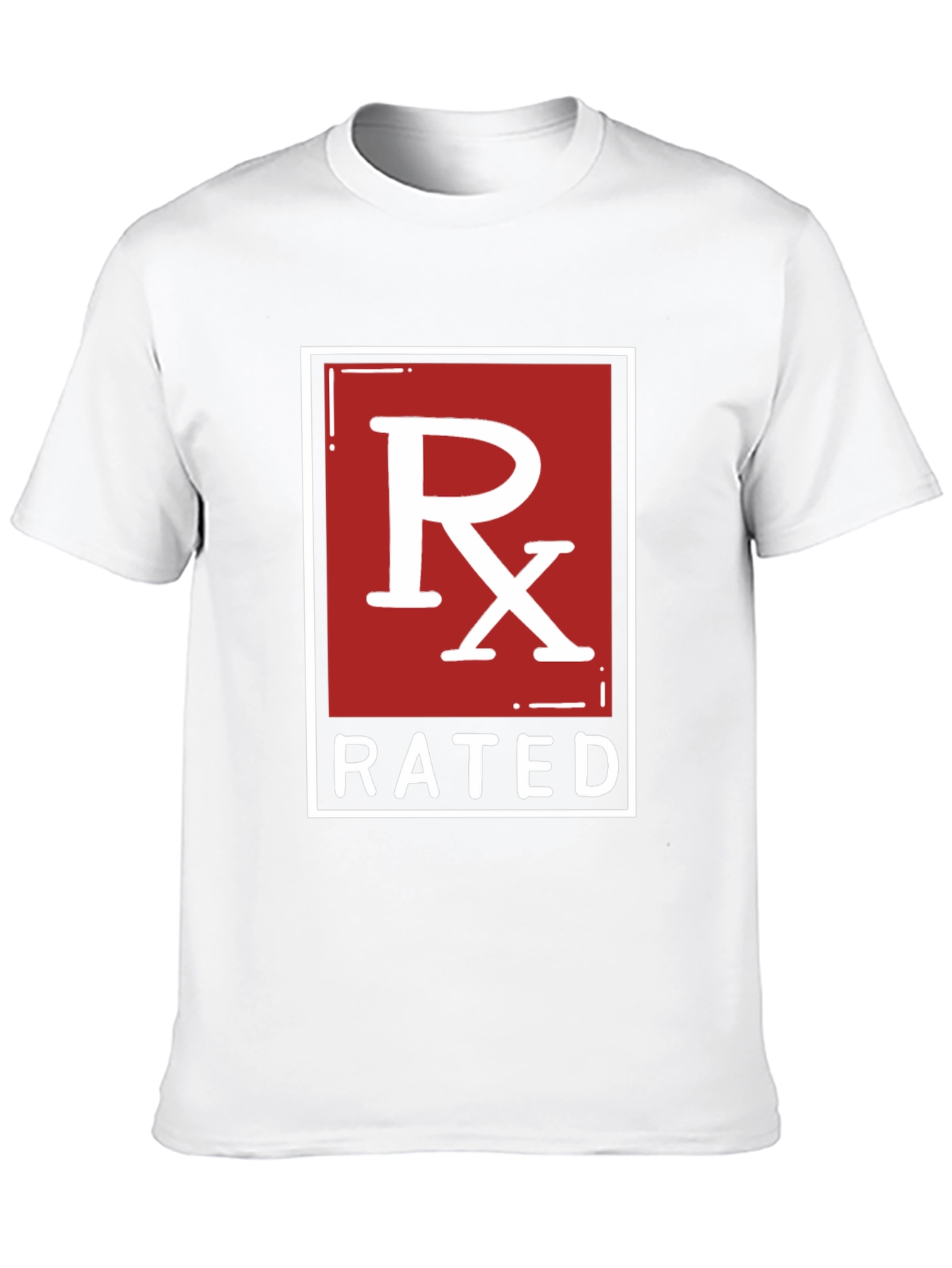 Black RX Rated Graphic Tee - Black Cotton T-Shirt view 10