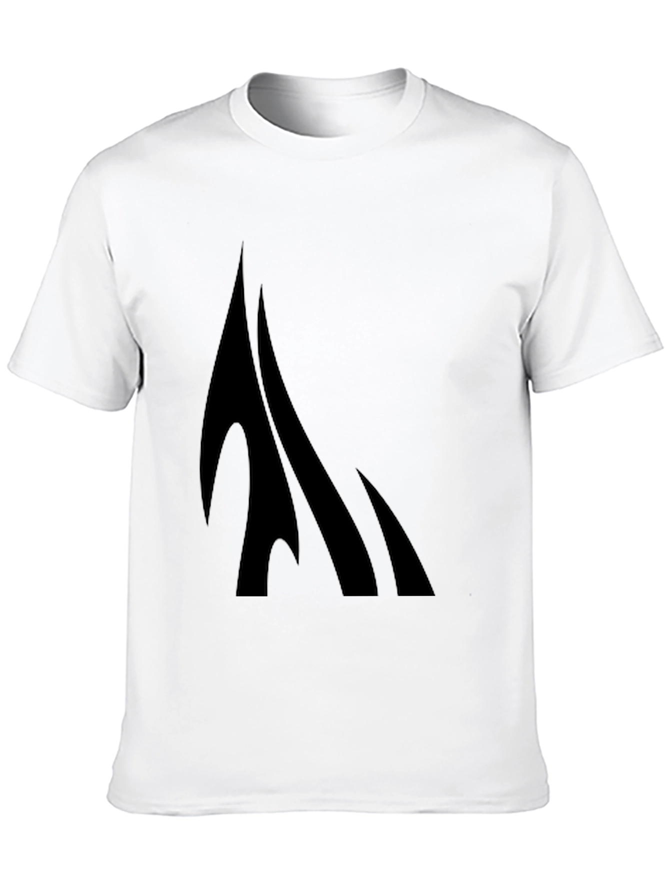 Black Stylish Black Graphic Tee - Modern Design view 10