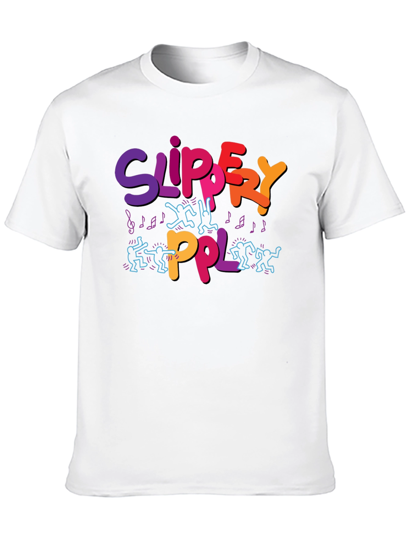 Black Slippery PPL Graphic T-Shirt - Black view 10